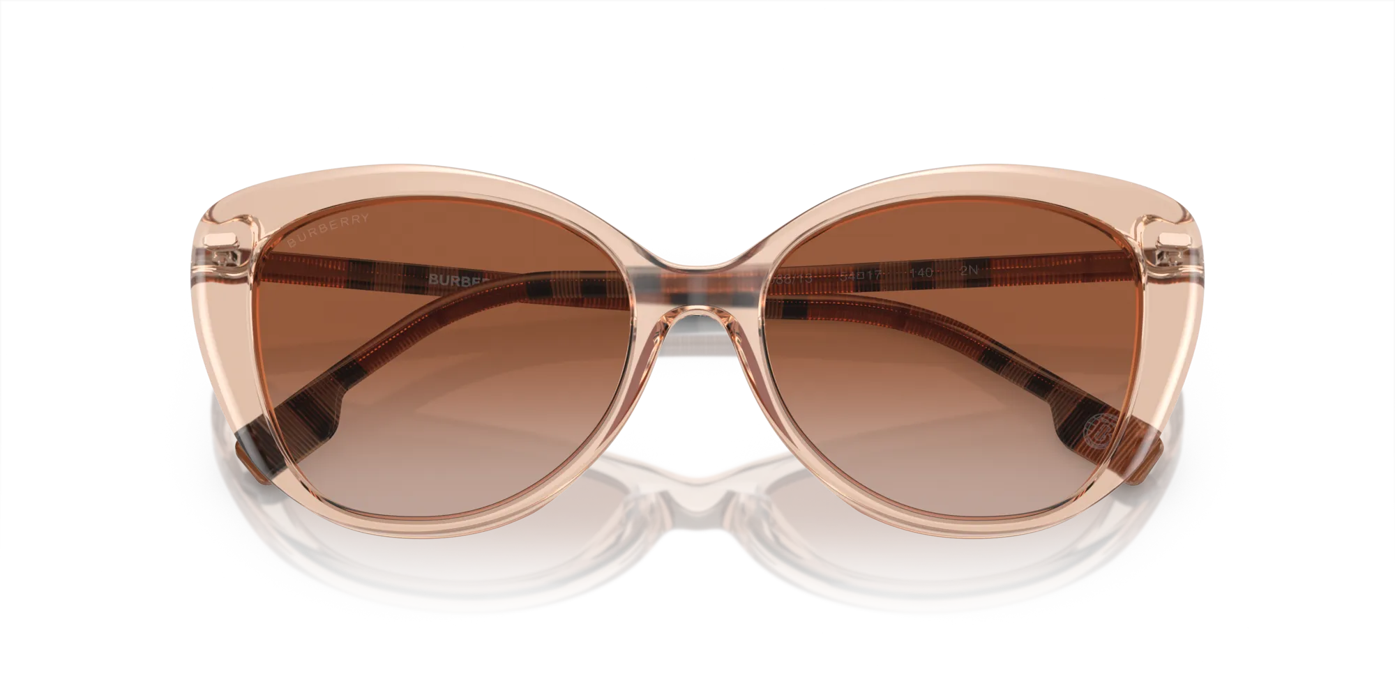 Burberry BE4407 408813 Occhiali da sole Acetato Rosa Marrone Cat Eye Normale Sfumato - immagine 2