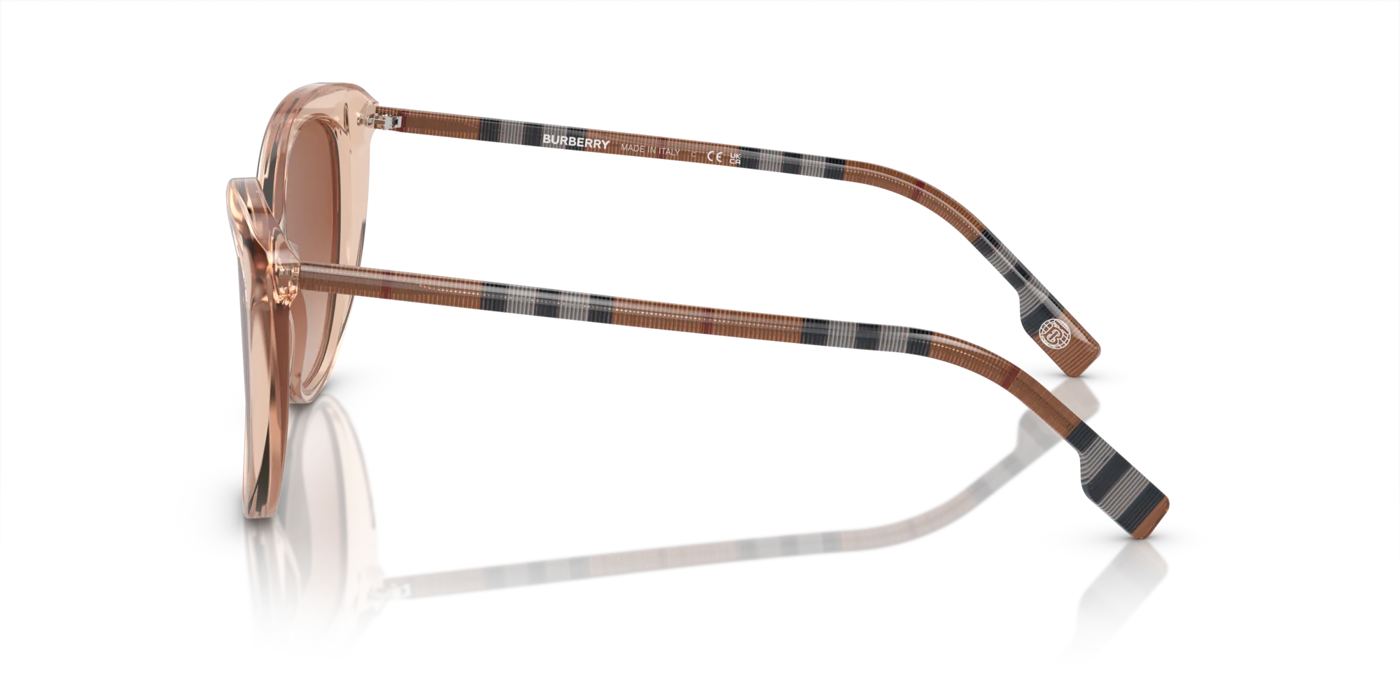 Burberry BE4407 408813 Occhiali da sole Acetato Rosa Marrone Cat Eye Normale Sfumato - immagine 4