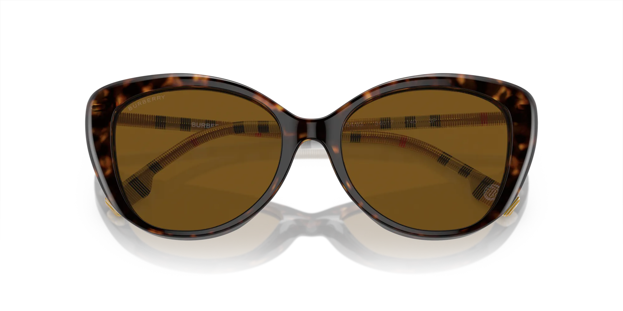 Burberry BE4407 385483 Occhiali da sole Acetato Marrone Marrone Cat Eye Polarizzata - immagine 2