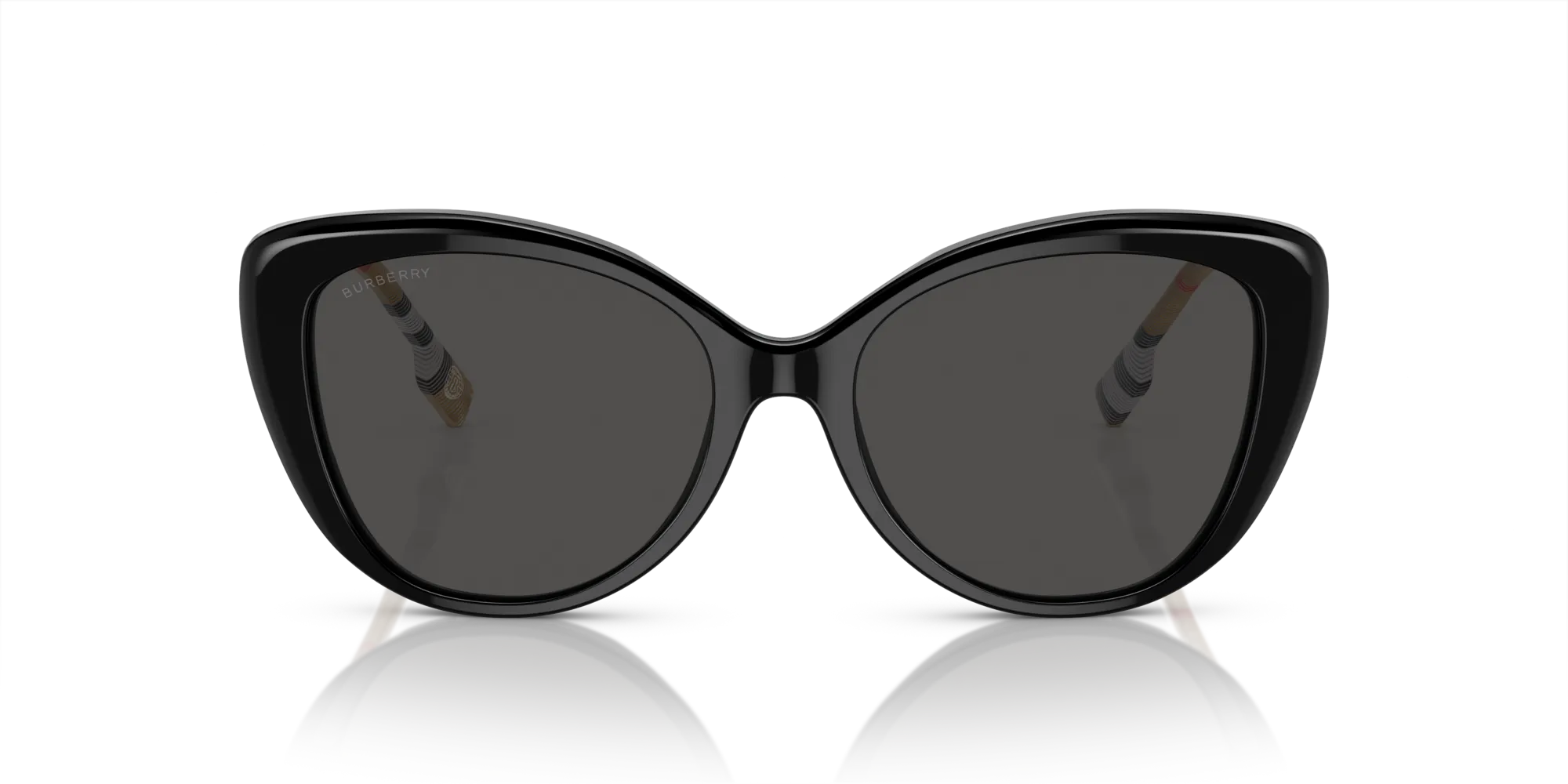 Burberry BE4407 385387 Occhiali da sole Acetato Nero Grigio Cat Eye Normale - immagine 3