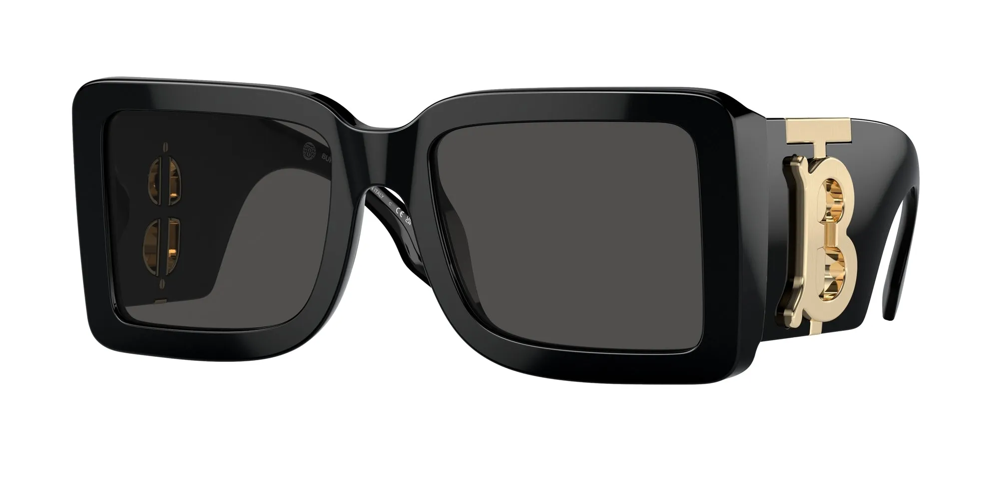 Burberry BE4406U 300187 Occhiali da sole Acetato Nero Grigio Squadrata Normale - immagine 1