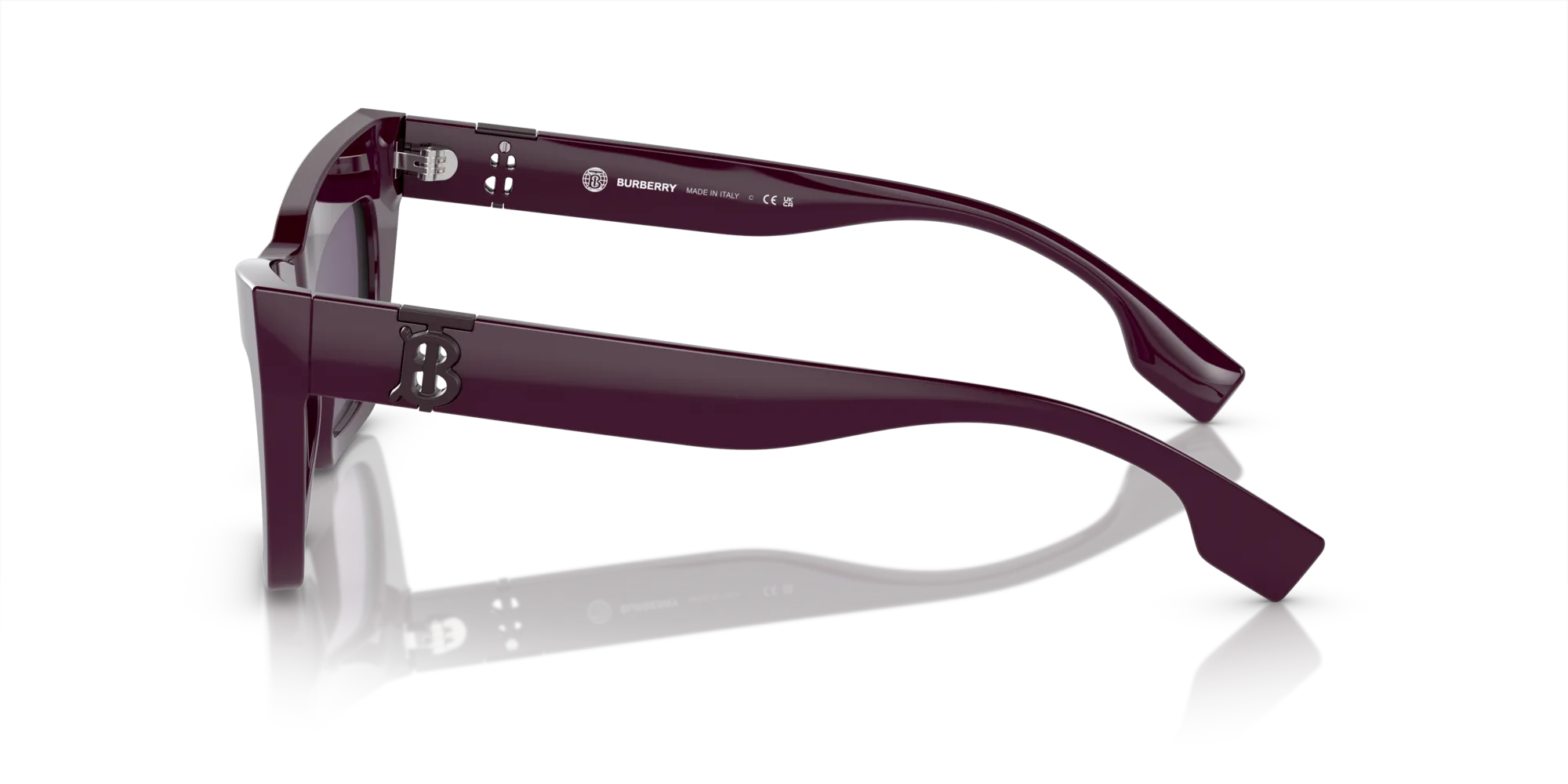 Burberry BE4405 34001A Occhiali da sole Acetato Viola Viola Cat Eye Normale - immagine 4