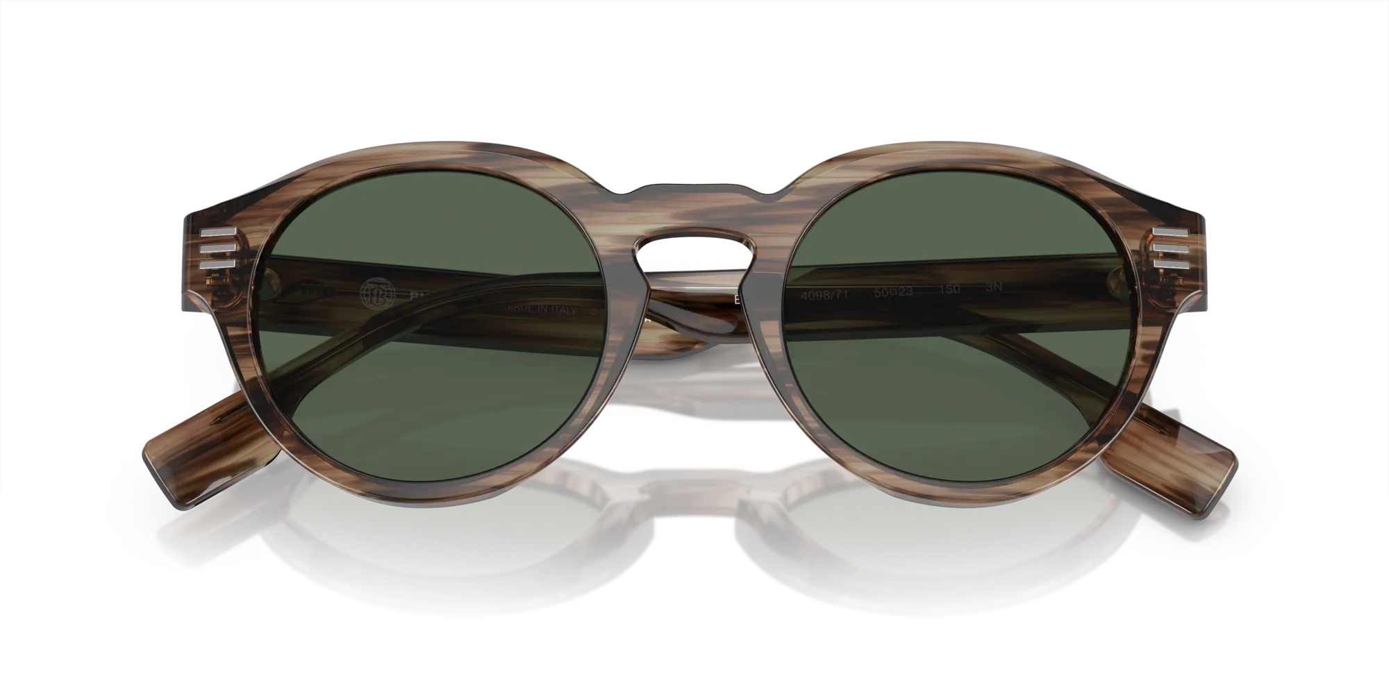 Burberry BE4404 409871 Occhiali da sole Acetato Verde Verde Pantos Normale - immagine 2