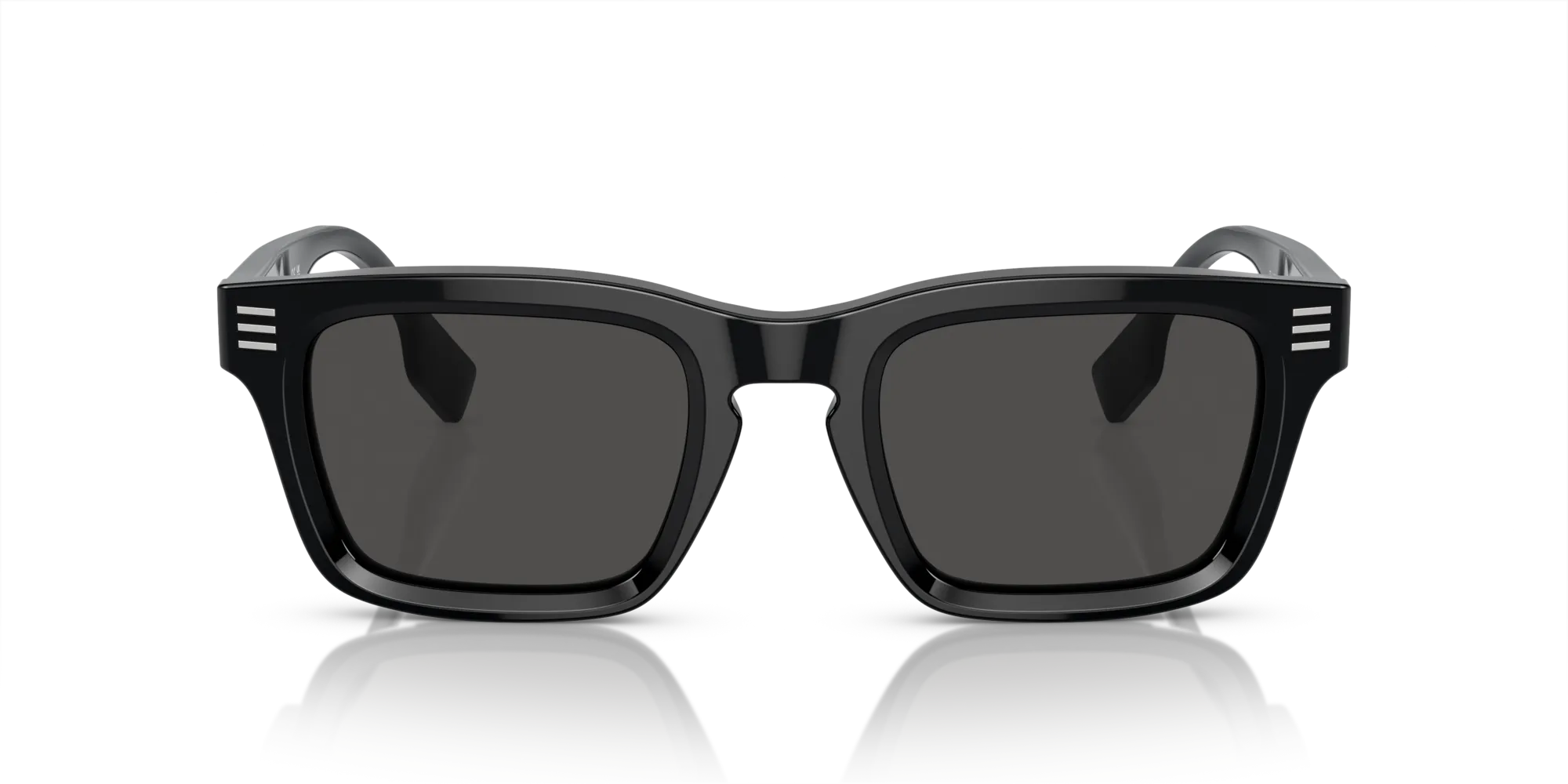 Burberry BE4403 300187 Occhiali da sole Acetato Nero Grigio Squadrata Normale - immagine 3