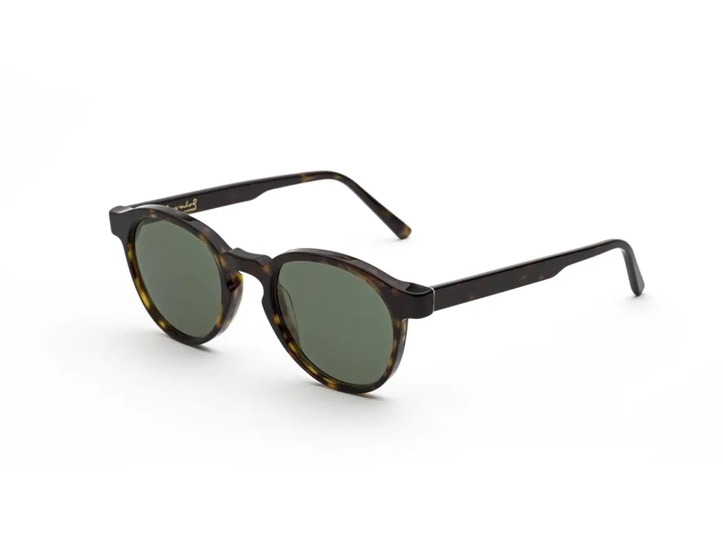 Retrosuperfuture J02 The Warhol 3627 Green Occhiali da sole Acetato Havana Verde Rotonda Normale - immagine 1