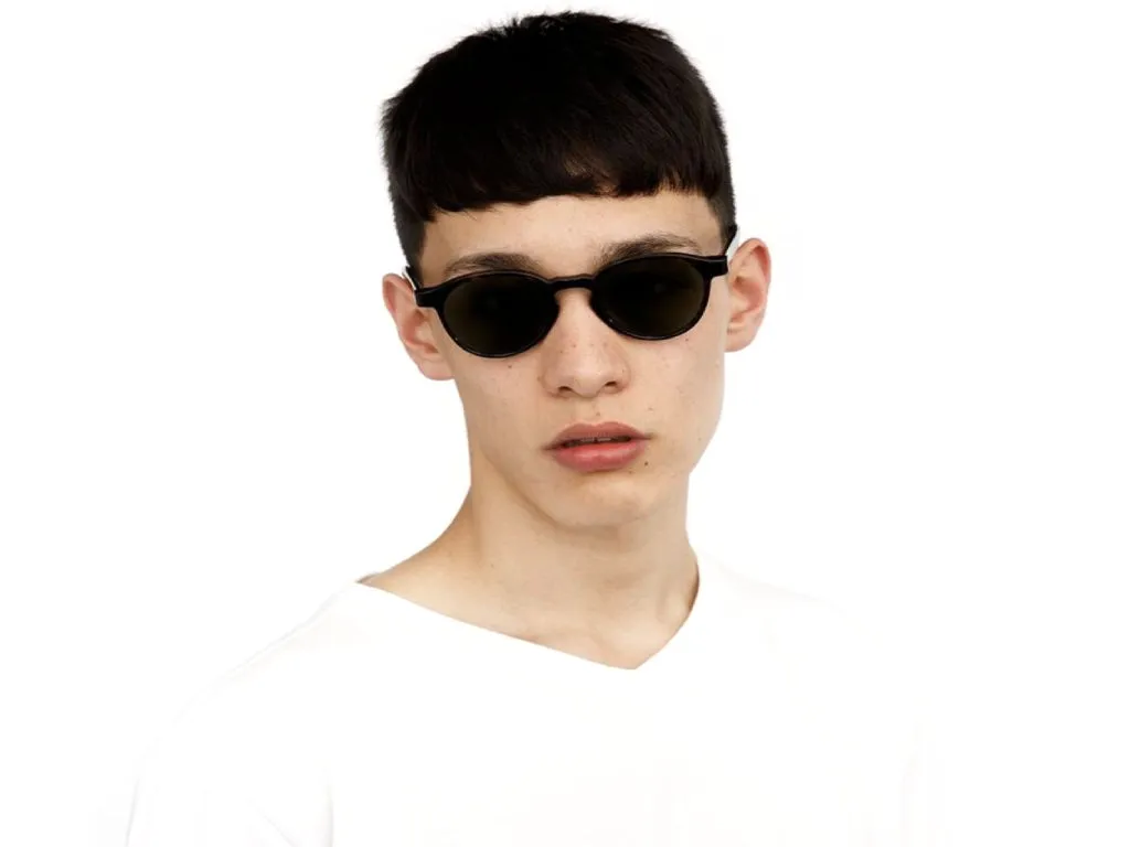 Retrosuperfuture J02 The Warhol 3627 Green Occhiali da sole Acetato Havana Verde Rotonda Normale - immagine 4
