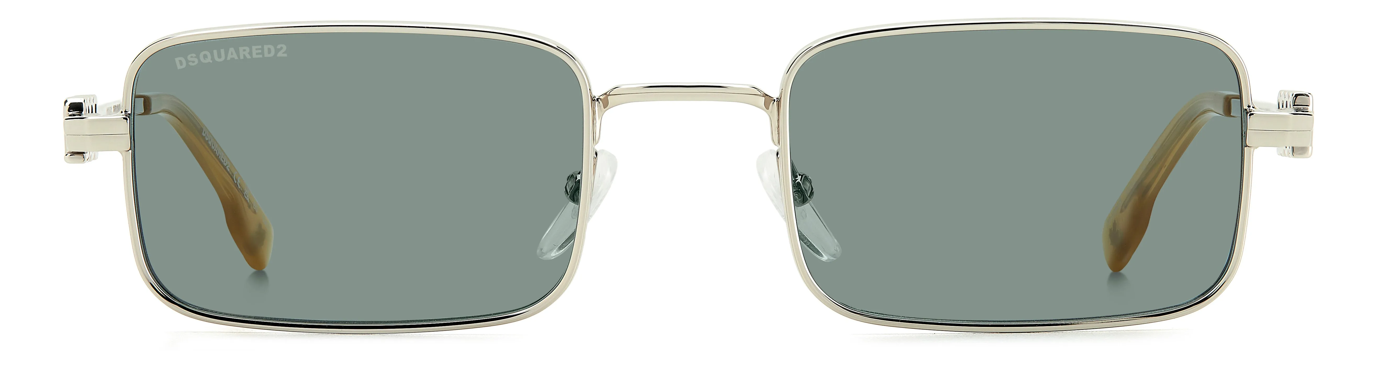 Dsquared2 D2 0104/S KTU/QT Occhiali da sole Metallo Palladio Verde Squadrata Normale - immagine 2