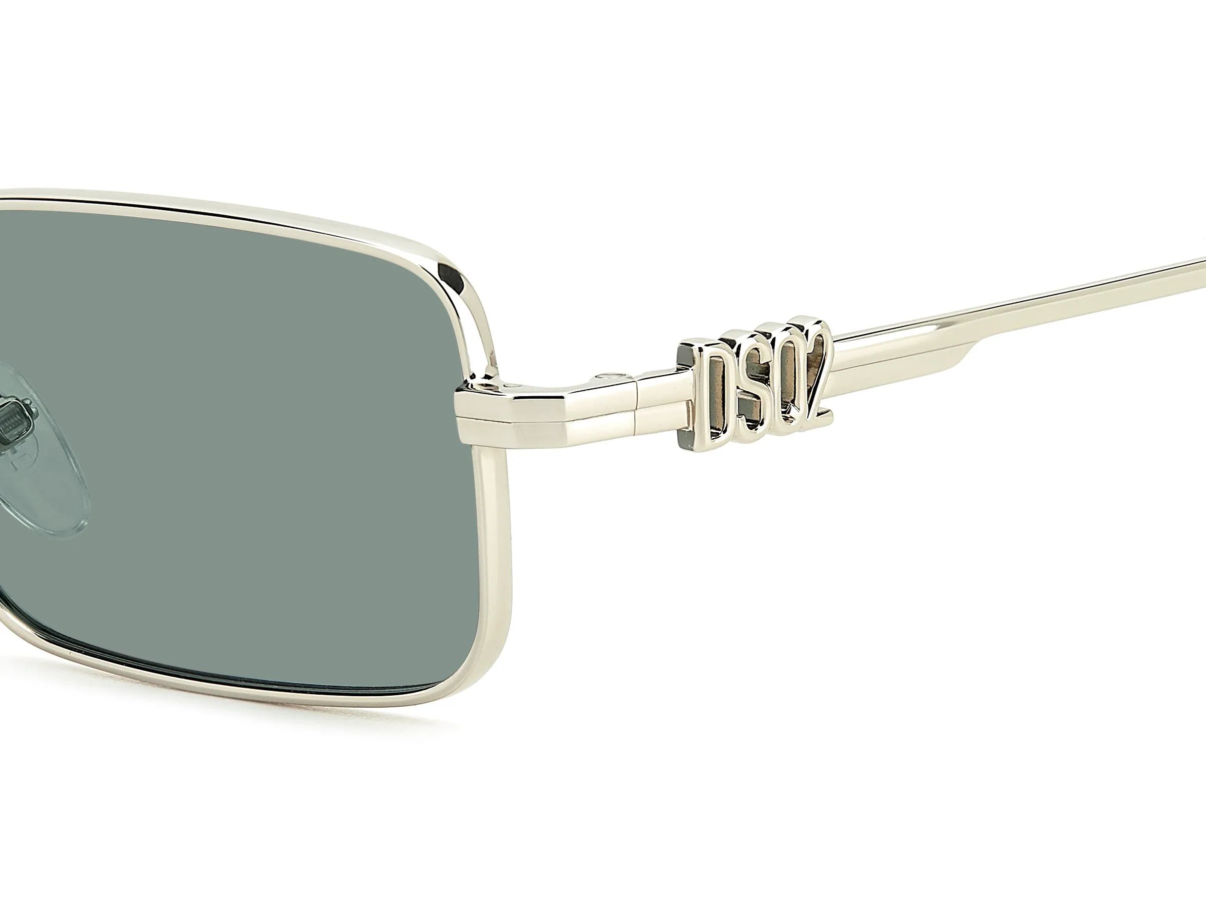 Dsquared2 D2 0104/S KTU/QT Occhiali da sole Metallo Palladio Verde Squadrata Normale - immagine 3