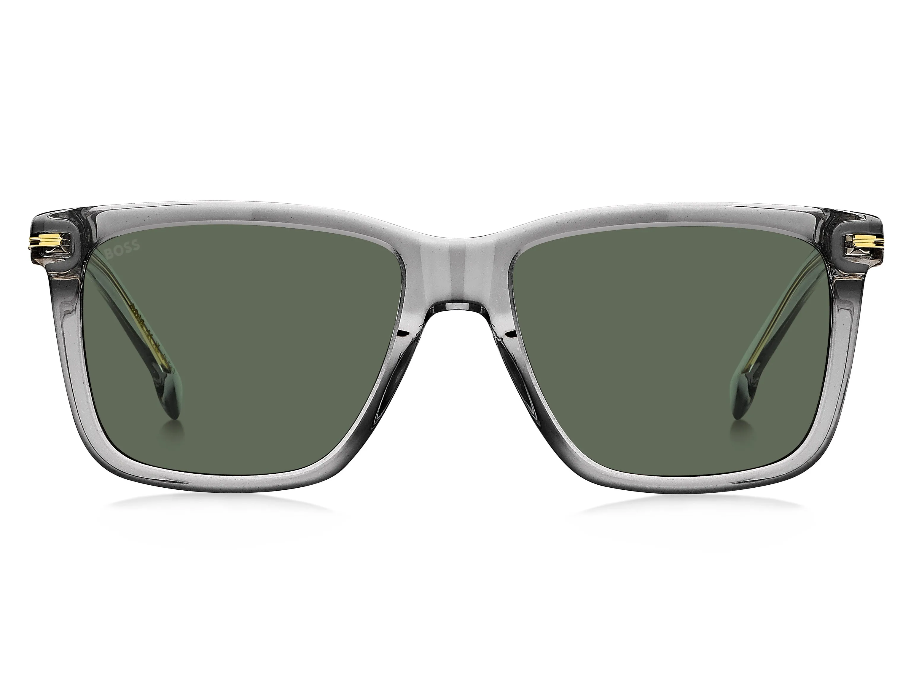 Hugo Boss BOSS 1598/S KB7/QT Occhiali da sole Plastica Grigio Verde Squadrata - immagine 2