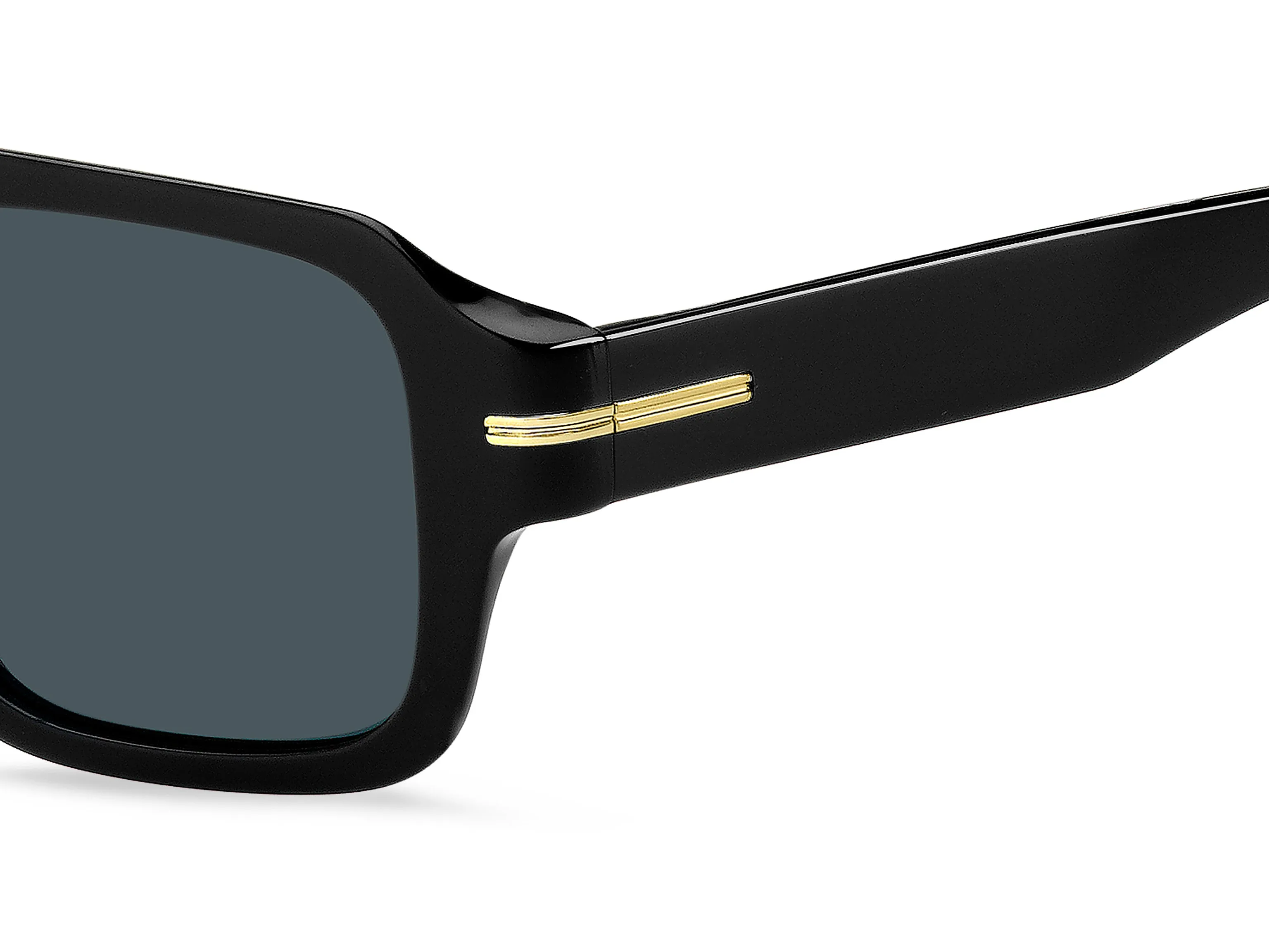 Hugo Boss BOSS 1595/S 807/A9 Occhiali da sole Plastica Nero Grigio Squadrata - immagine 3