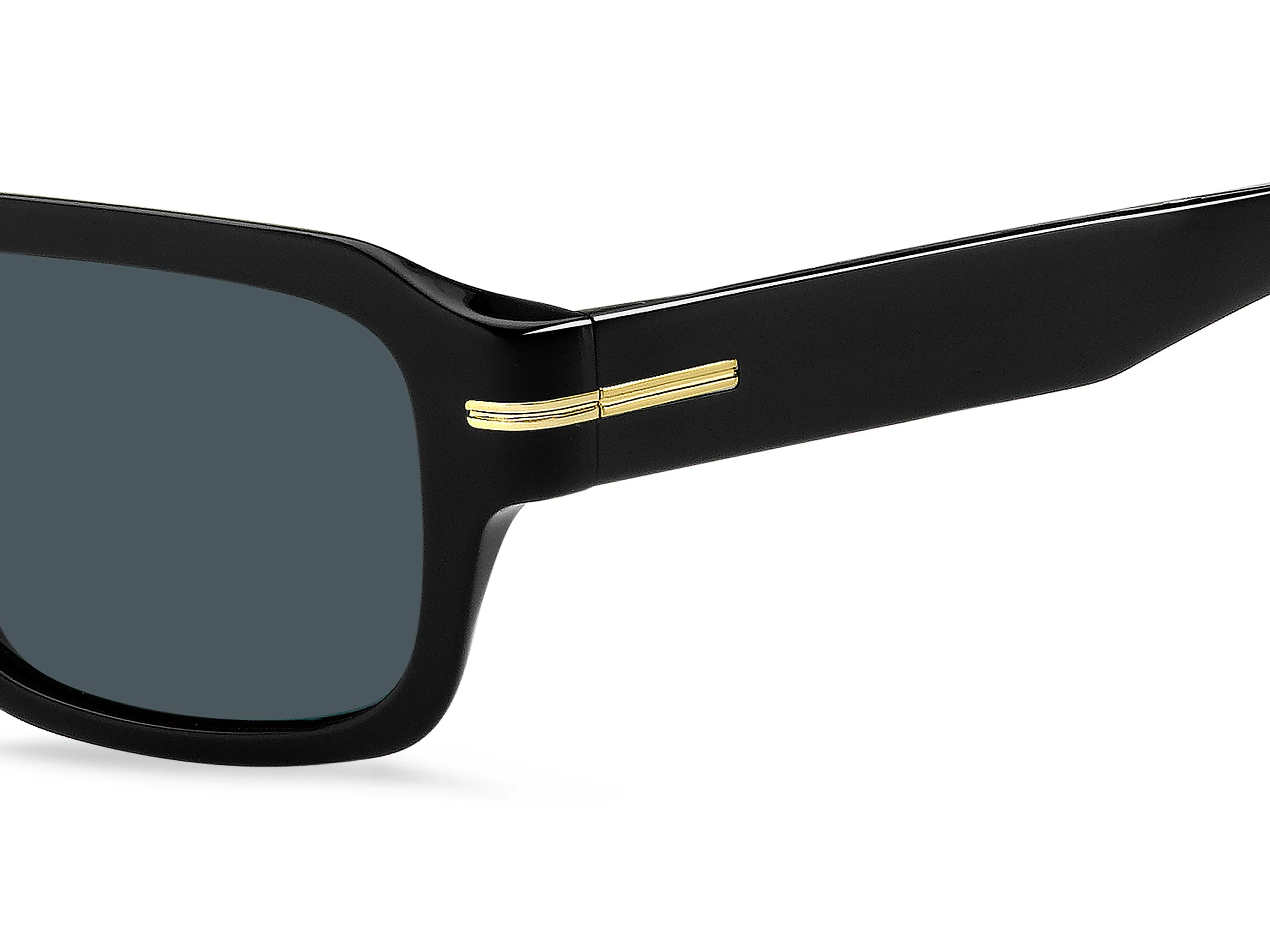 Hugo Boss BOSS 1596/S 807/A9 Occhiali da sole Plastica Nero Grigio Squadrata Antiriflesso - immagine 3