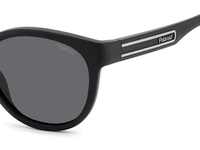 Polaroid PLD 2150/S 08A/M9 Occhiali da sole Policarbonato Nero Grigio Rotonda Polarizzata - immagine 4