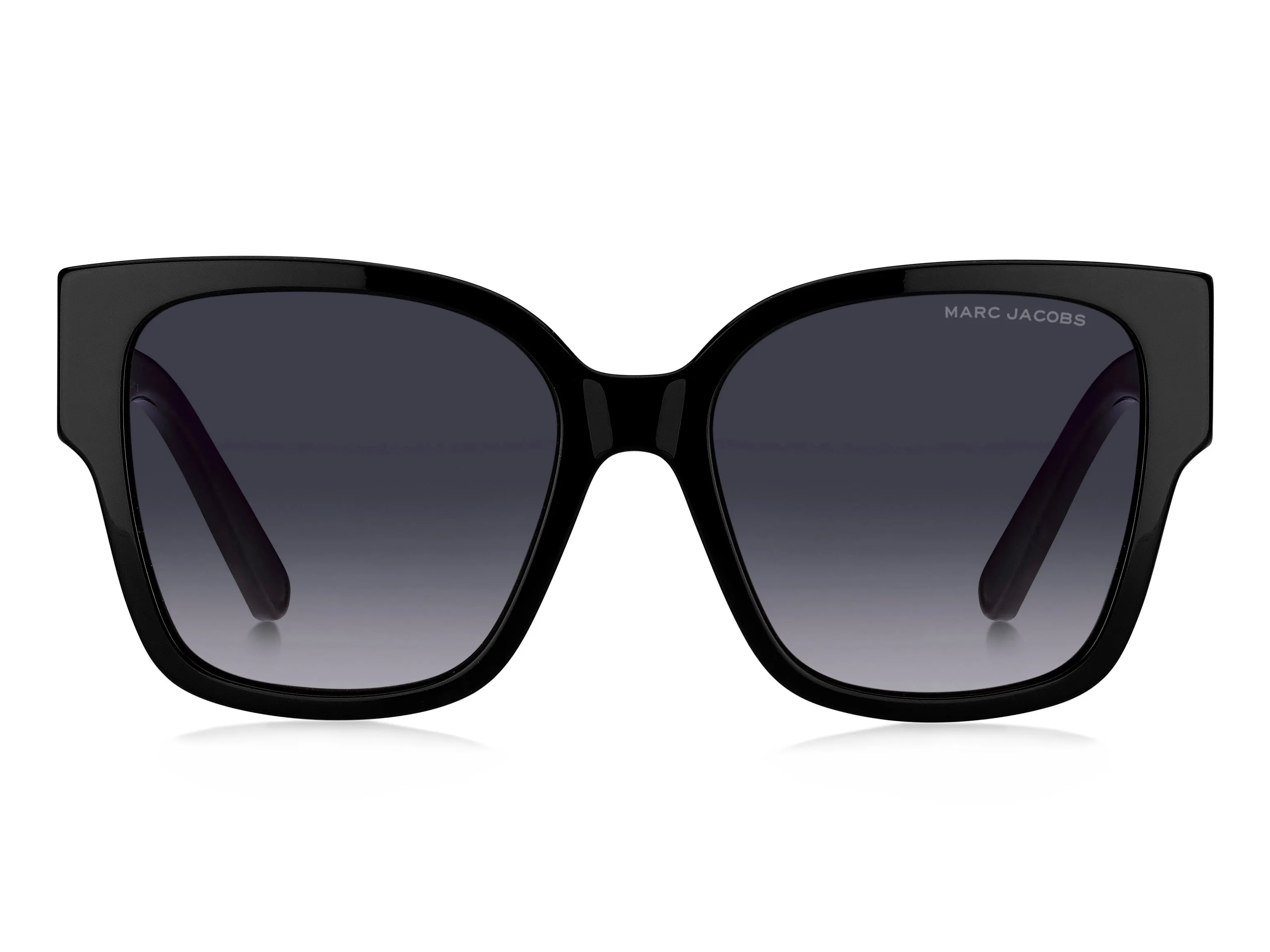 Marc Jacobs MARC 698/S 807/9O Occhiali da sole Acetato Nero Grigio Squadrata Normale Sfumato - immagine 2