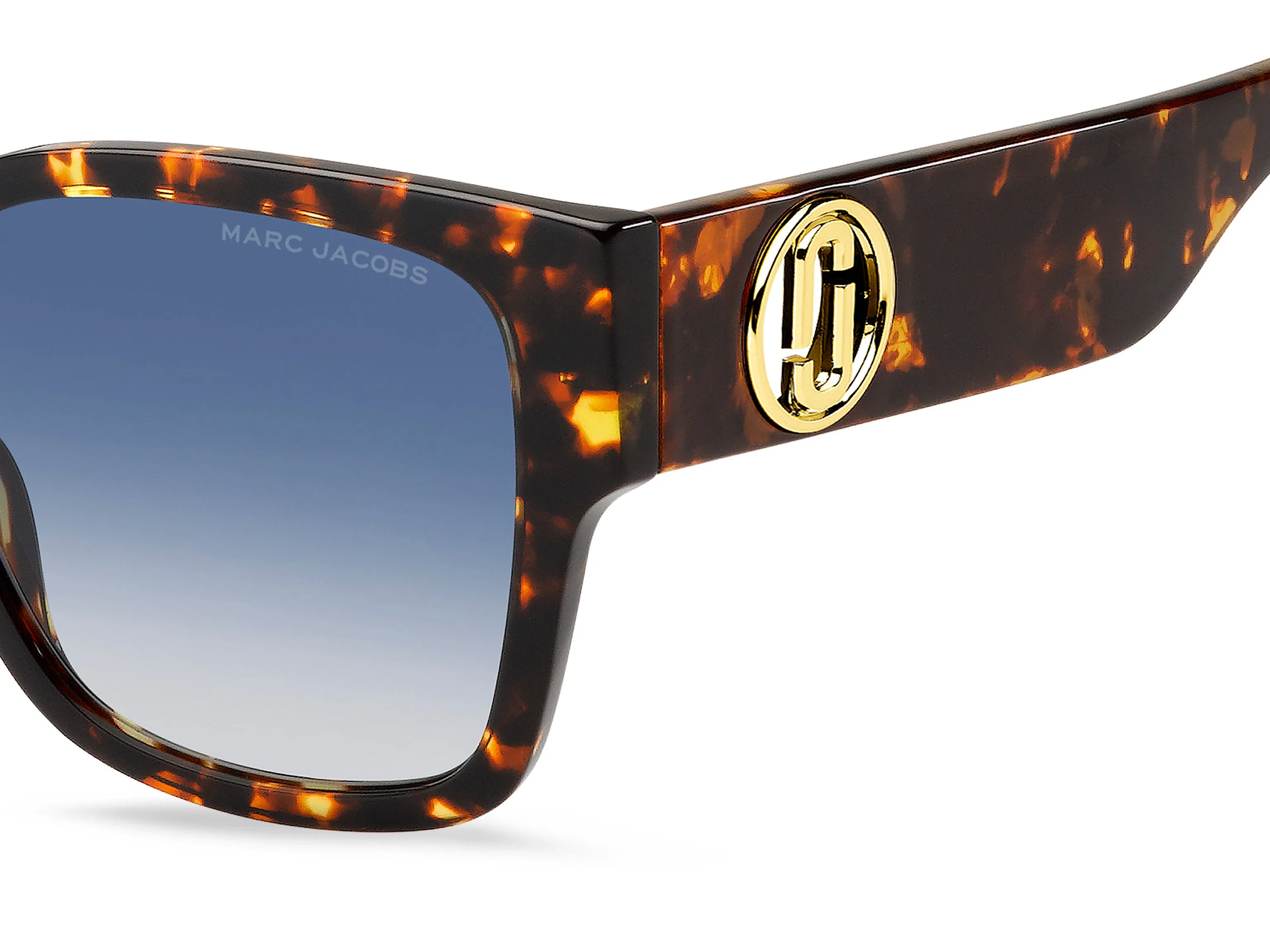 Marc Jacobs MARC 698/S 086/08 Occhiali da sole Acetato Havana Blu Squadrata Normale Sfumato - immagine 3