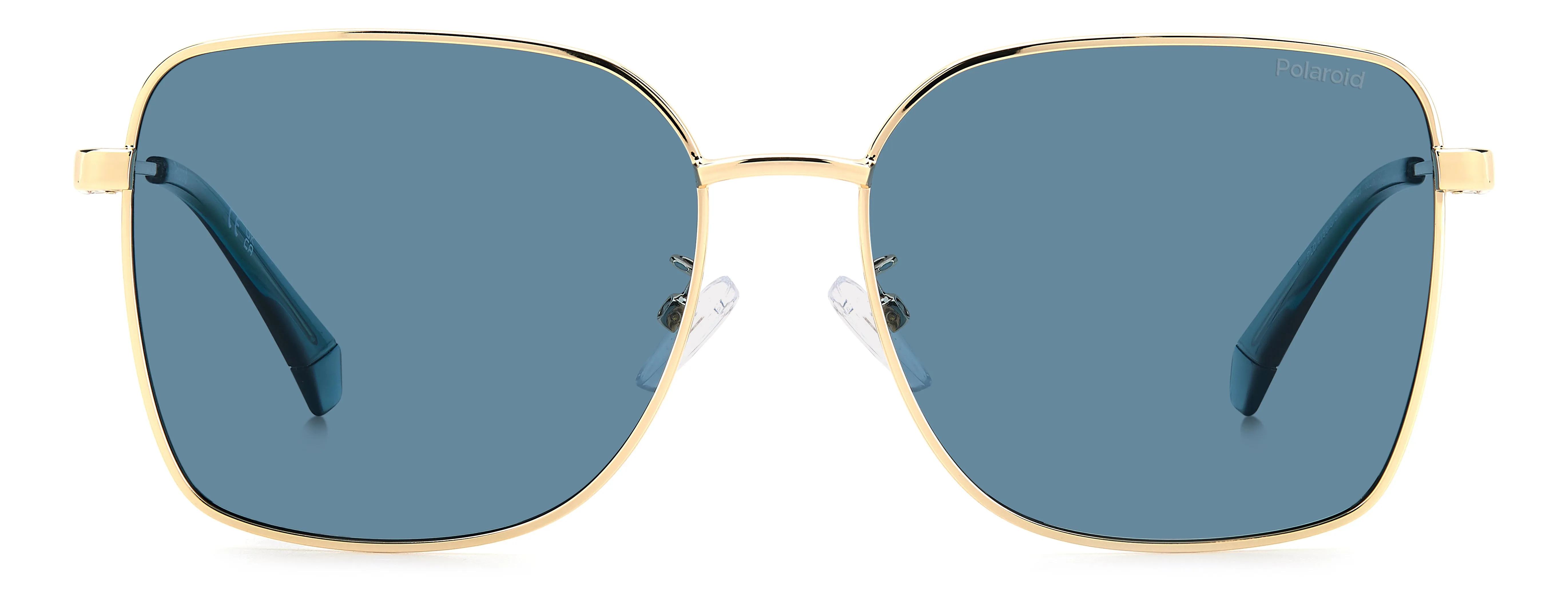 Polaroid PLD 4158/G/S/X OGA/C3 Occhiali da sole Metallo Oro Blu Squadrata Polarizzata - immagine 3