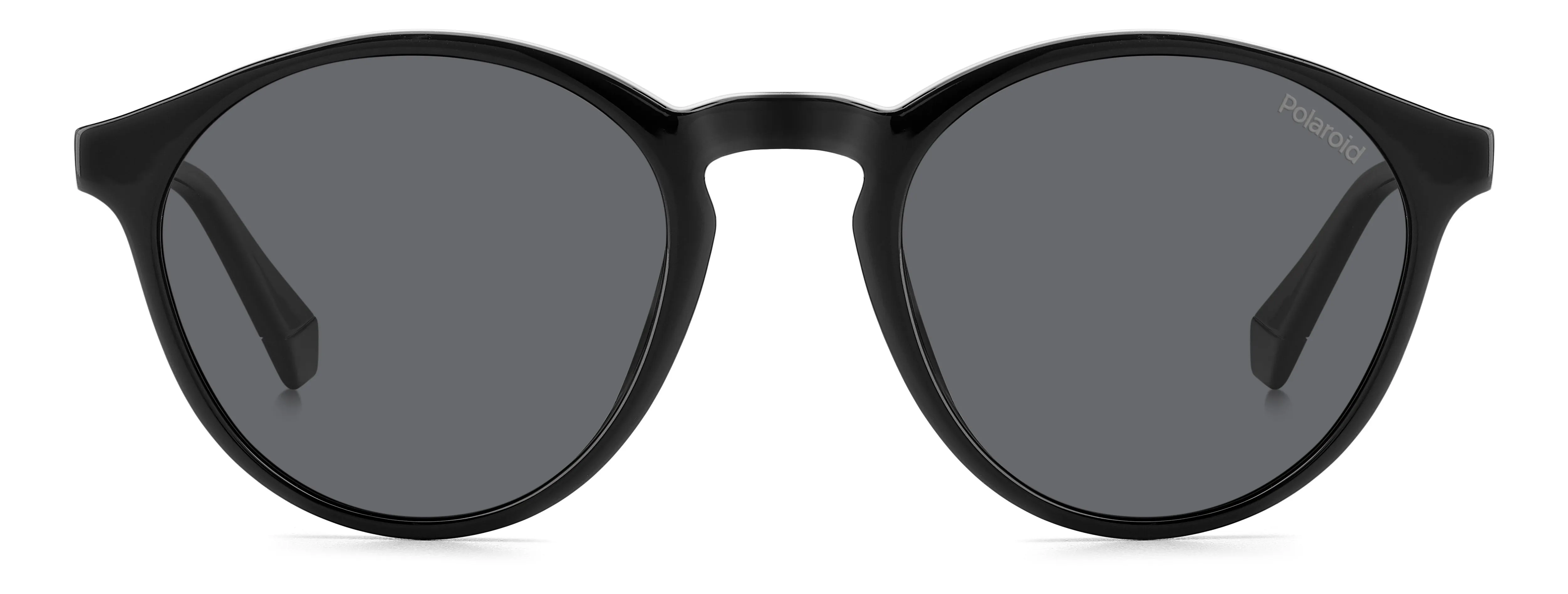 Polaroid PLD 4153/S 807/M9 Occhiali da sole Policarbonato Nero Grigio Rotonda Polarizzata - immagine 2