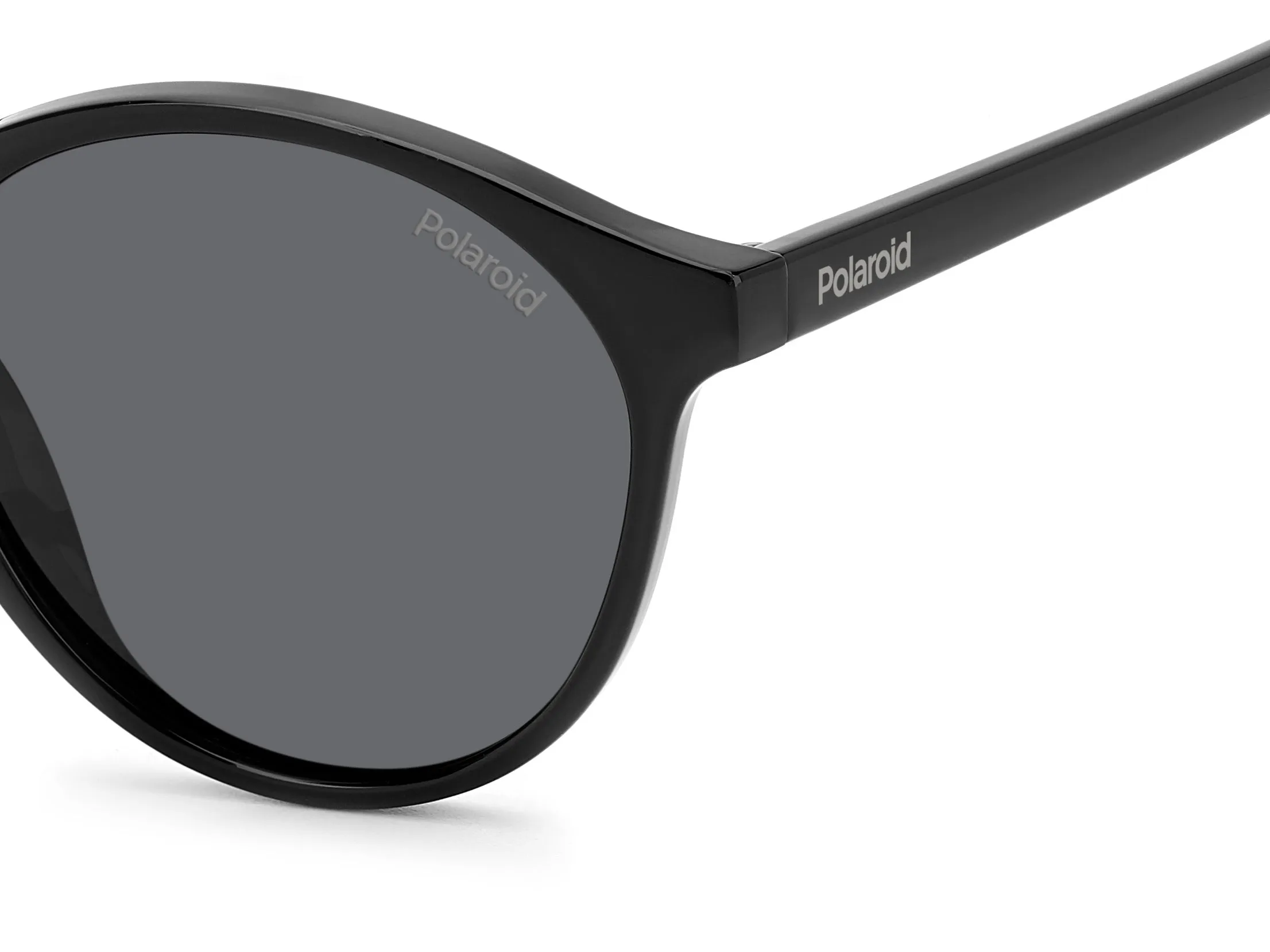 Polaroid PLD 4153/S 807/M9 Occhiali da sole Policarbonato Nero Grigio Rotonda Polarizzata - immagine 4
