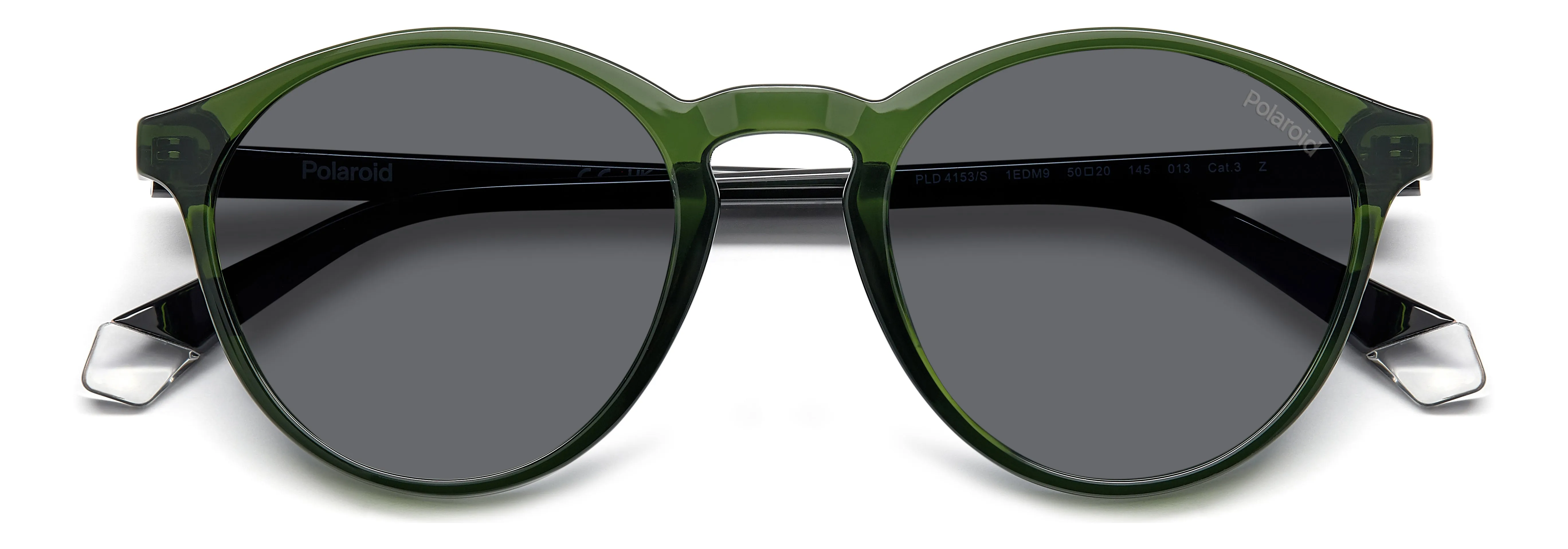 Polaroid PLD 4153/S 1ED/M9 Occhiali da sole Policarbonato Verde Grigio Rotonda Polarizzata - immagine 3