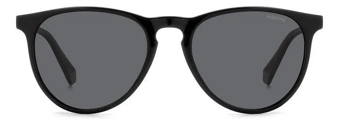 Polaroid PLD 4152/S 807/M9 Occhiali da sole Policarbonato Nero Grigio Rotonda Polarizzata - immagine 2