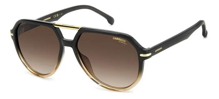 Carrera CARRERA 315/S YQL/HA Occhiali da sole Plastica Grigio/Marrone Marrone Pilot Sfumato - immagine 1