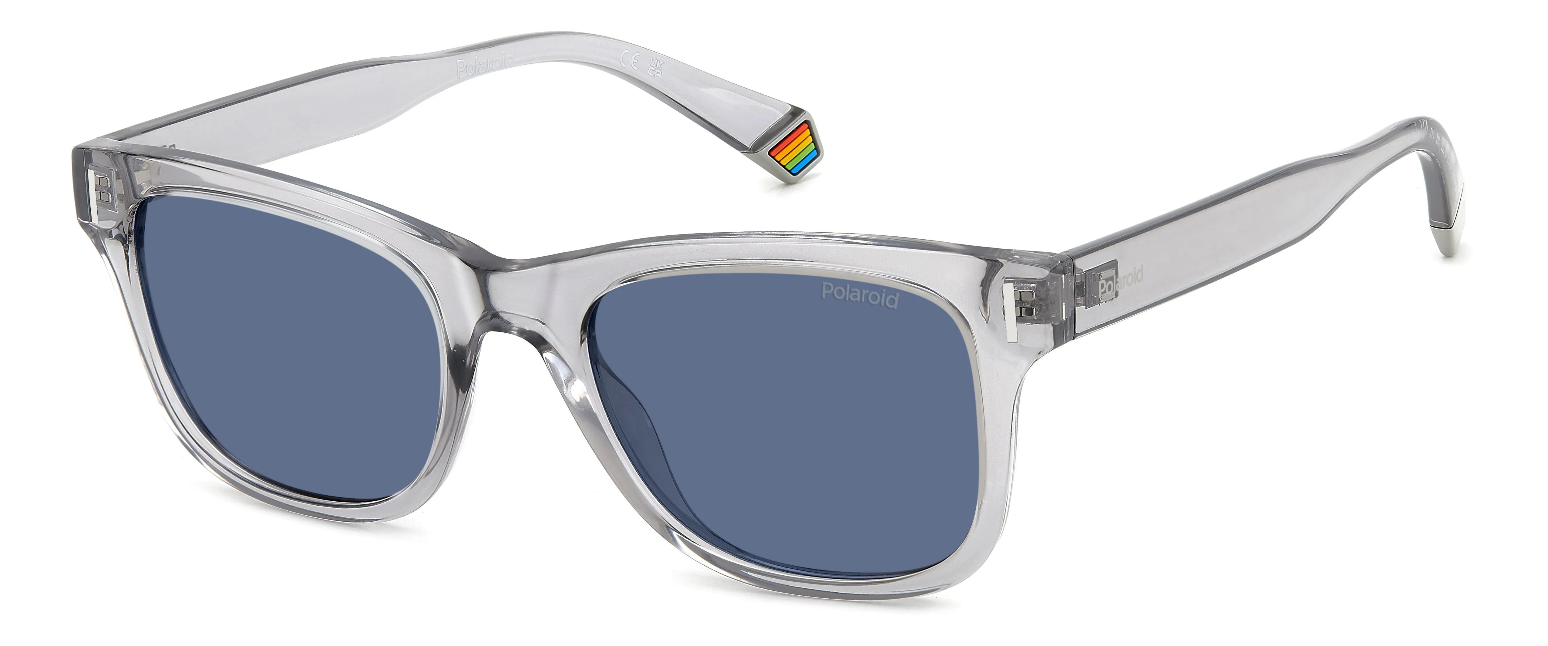 Polaroid PLD 6206/S KB7/C3 Occhiali da sole Policarbonato Grigio Blu Squadrata Polarizzata - immagine 1