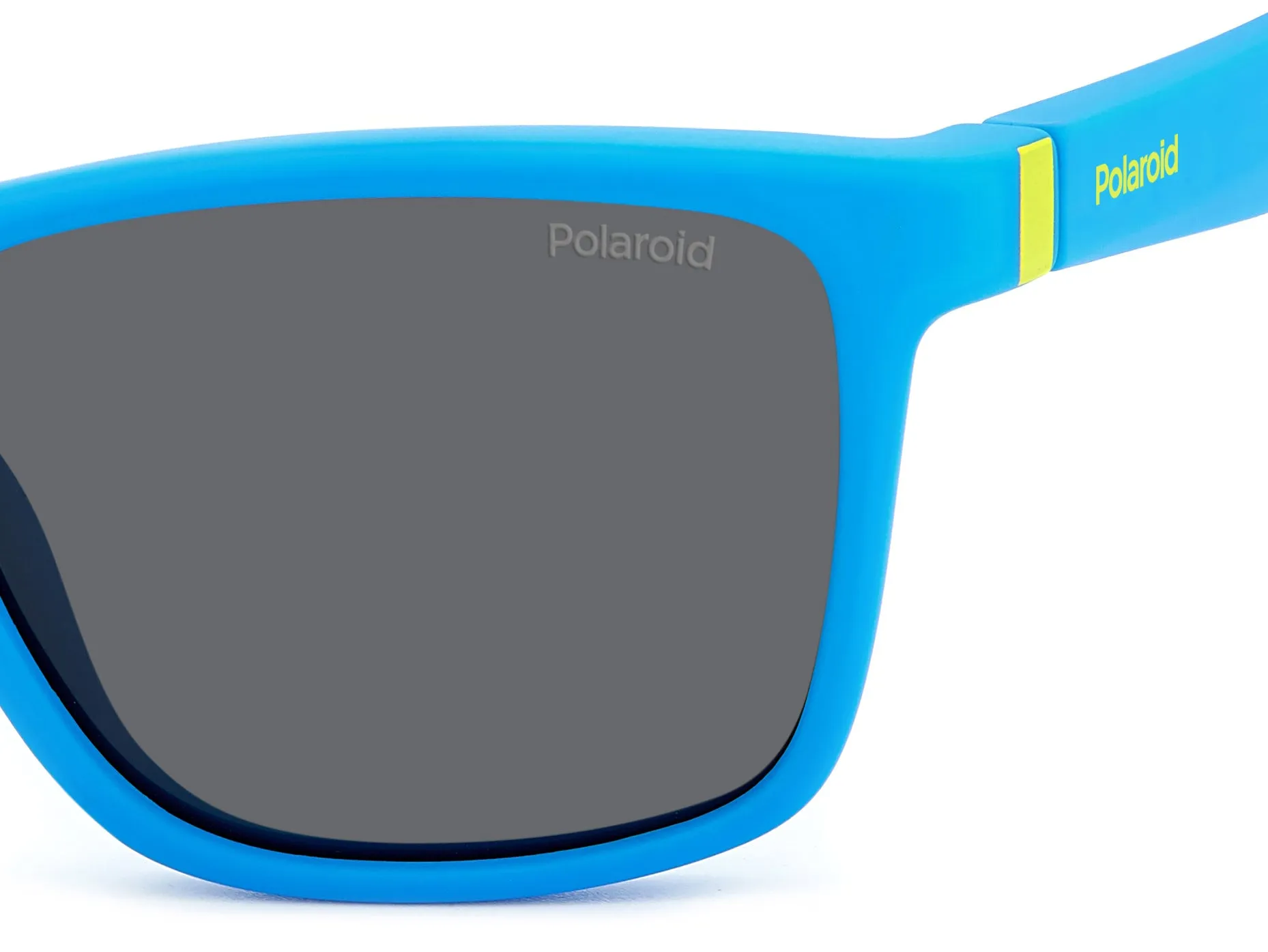 Polaroid Junior Polaroid PLD 8057/S FLL/M9 Occhiali da sole bambino Plastica Blu Grigio Squadrata Polarizzata - immagine 4