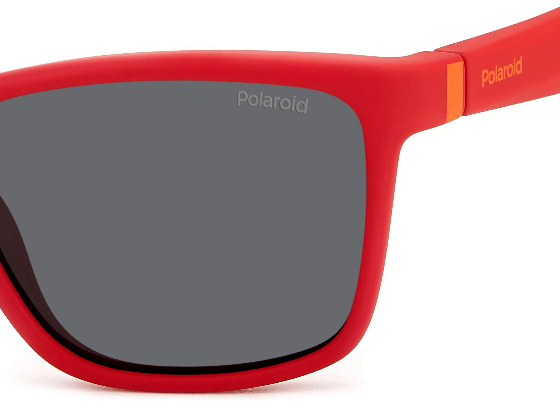 Polaroid Junior Polaroid PLD 8057/S 0Z3/M9 Occhiali da sole bambino Plastica Rosso Grigio Squadrata Polarizzata - immagine 4