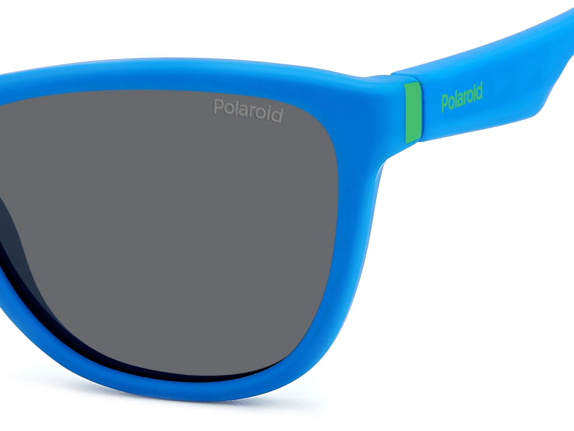 Polaroid Junior Polaroid PLD 8056/S FLL/M9 Occhiali da sole bambino Plastica Blu Grigio Squadrata Polarizzata - immagine 4