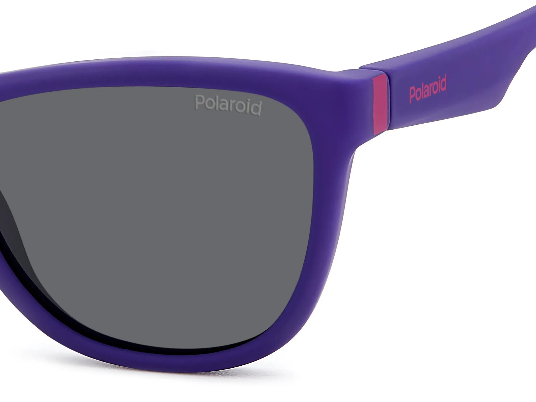Polaroid Junior Polaroid PLD 8056/S 1JZ/M9 Occhiali da sole bambino Plastica Viola Grigio Squadrata Polarizzata - immagine 4