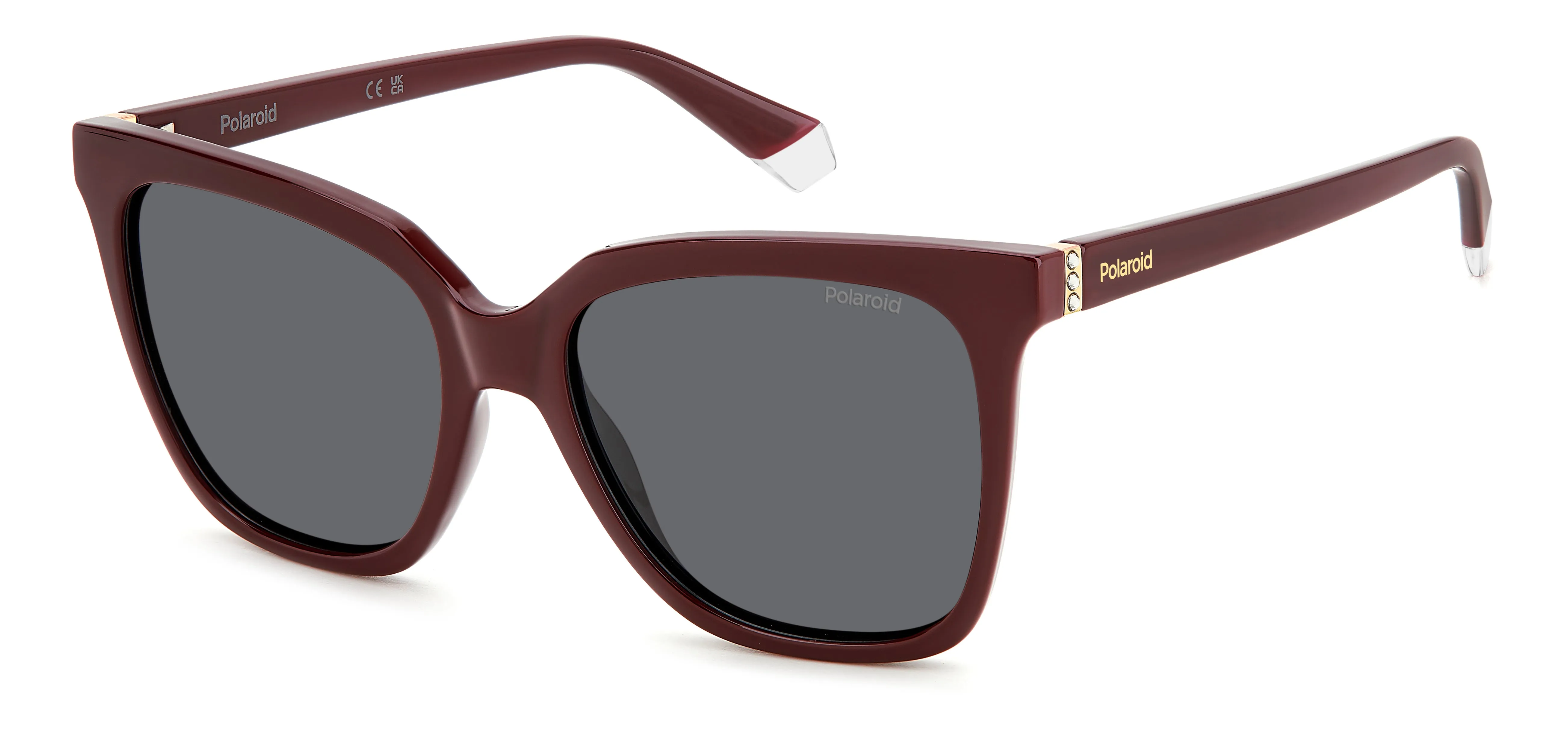 Polaroid PLD 4155/S/X LHF/M9 Occhiali da sole Plastica Bordeaux Grigio Squadrata Polarizzata - immagine 1