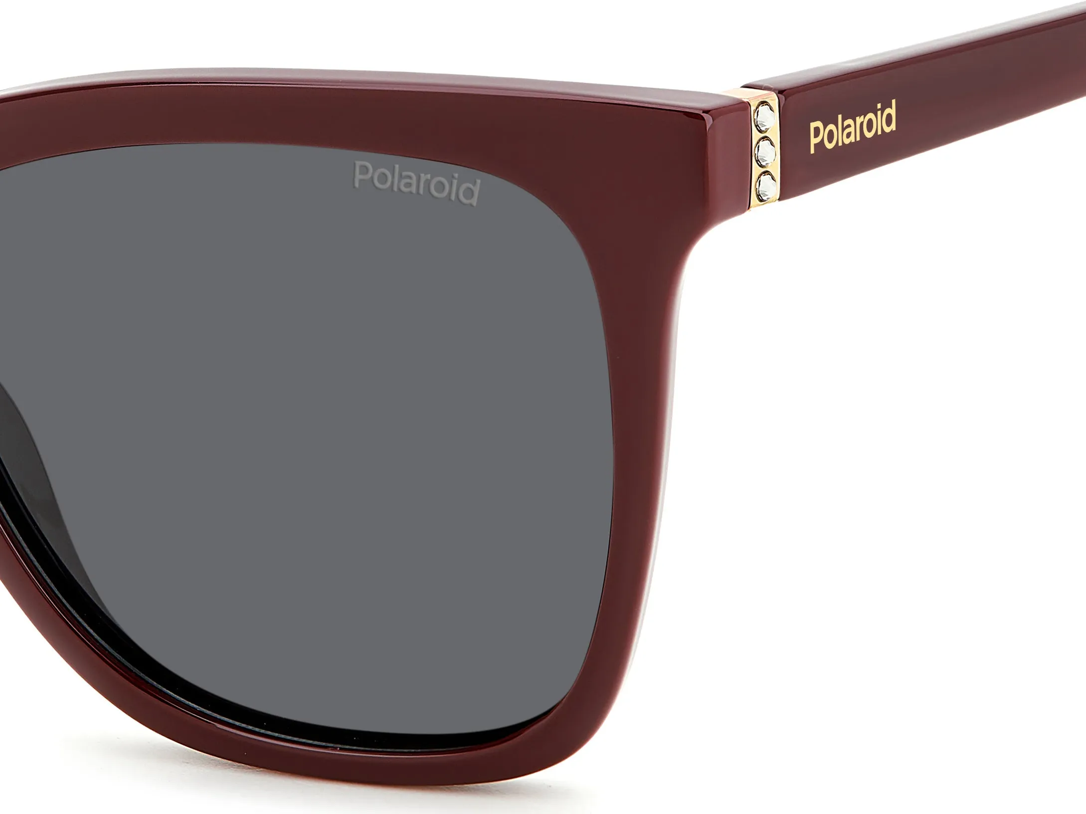 Polaroid PLD 4155/S/X LHF/M9 Occhiali da sole Plastica Bordeaux Grigio Squadrata Polarizzata - immagine 4
