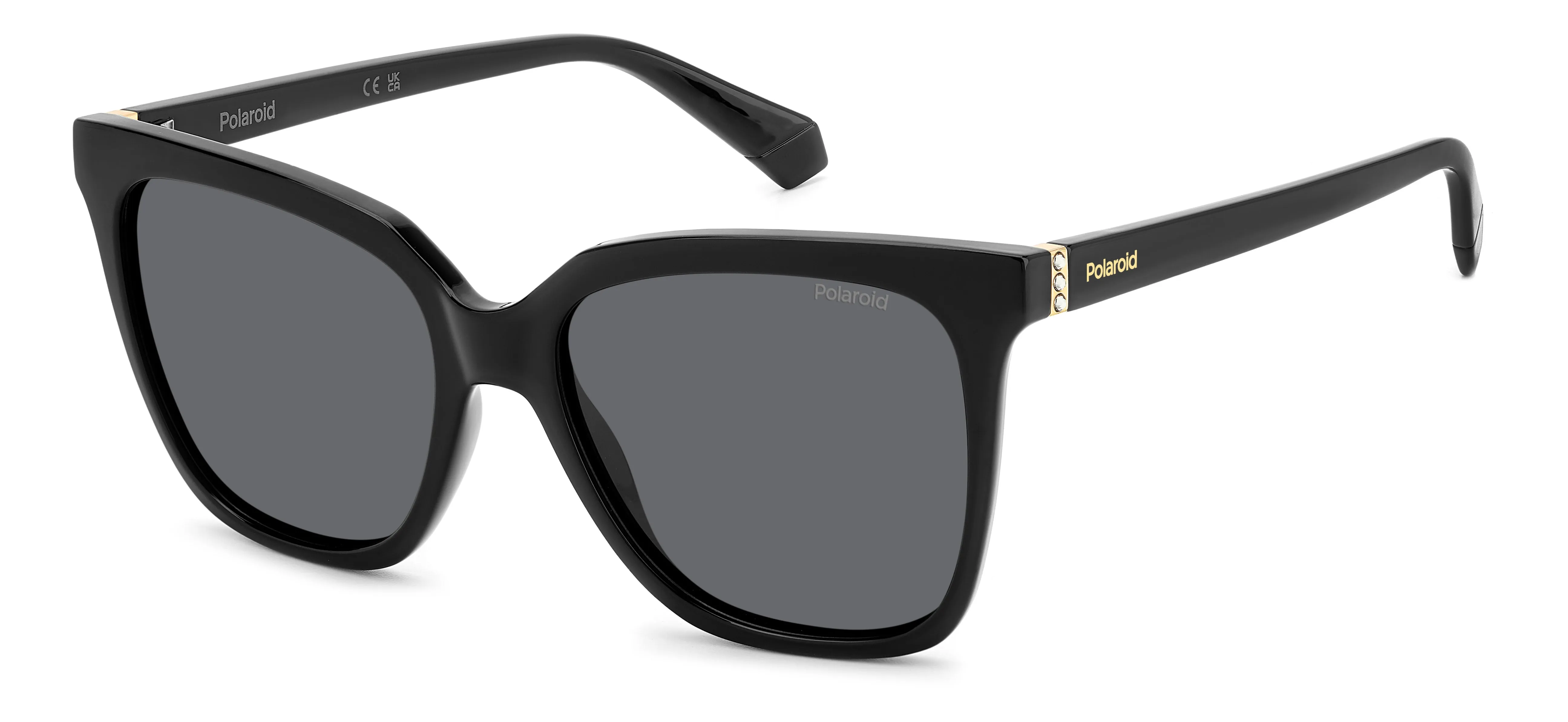 Polaroid PLD 4155/S/X 807/M9 Occhiali da sole Plastica Nero Grigio Squadrata Polarizzata - immagine 1