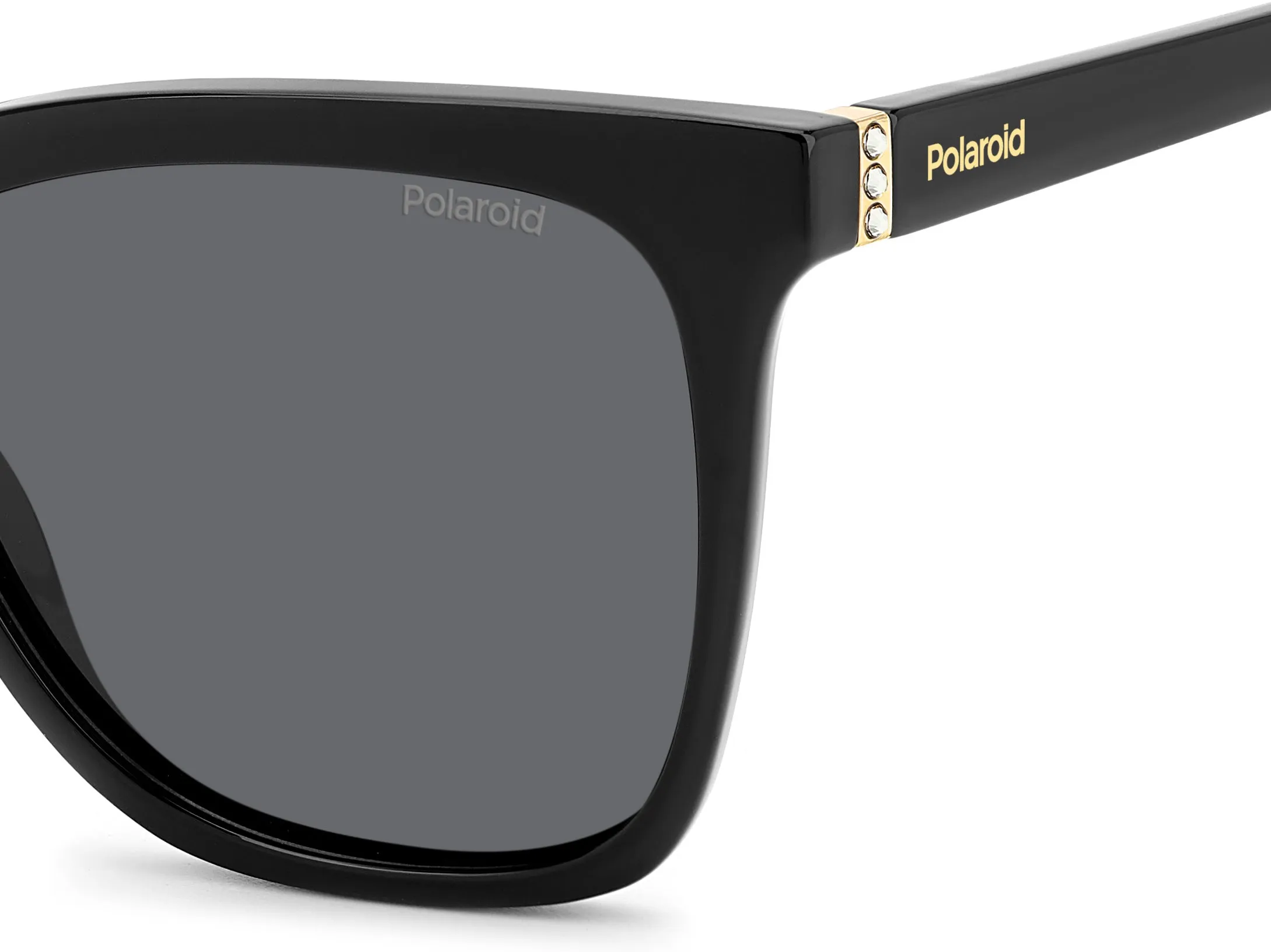 Polaroid PLD 4155/S/X 807/M9 Occhiali da sole Plastica Nero Grigio Squadrata Polarizzata - immagine 4