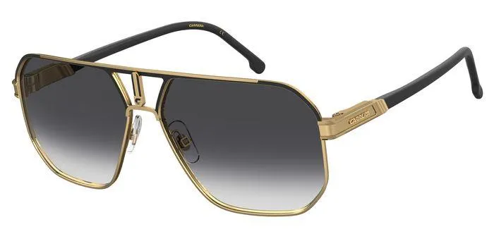 Carrera CARRERA 1062/S SAO/9O Occhiali da sole Metallo Nero opaco/ Oro Grigio Geometrica Sfumato - immagine 1