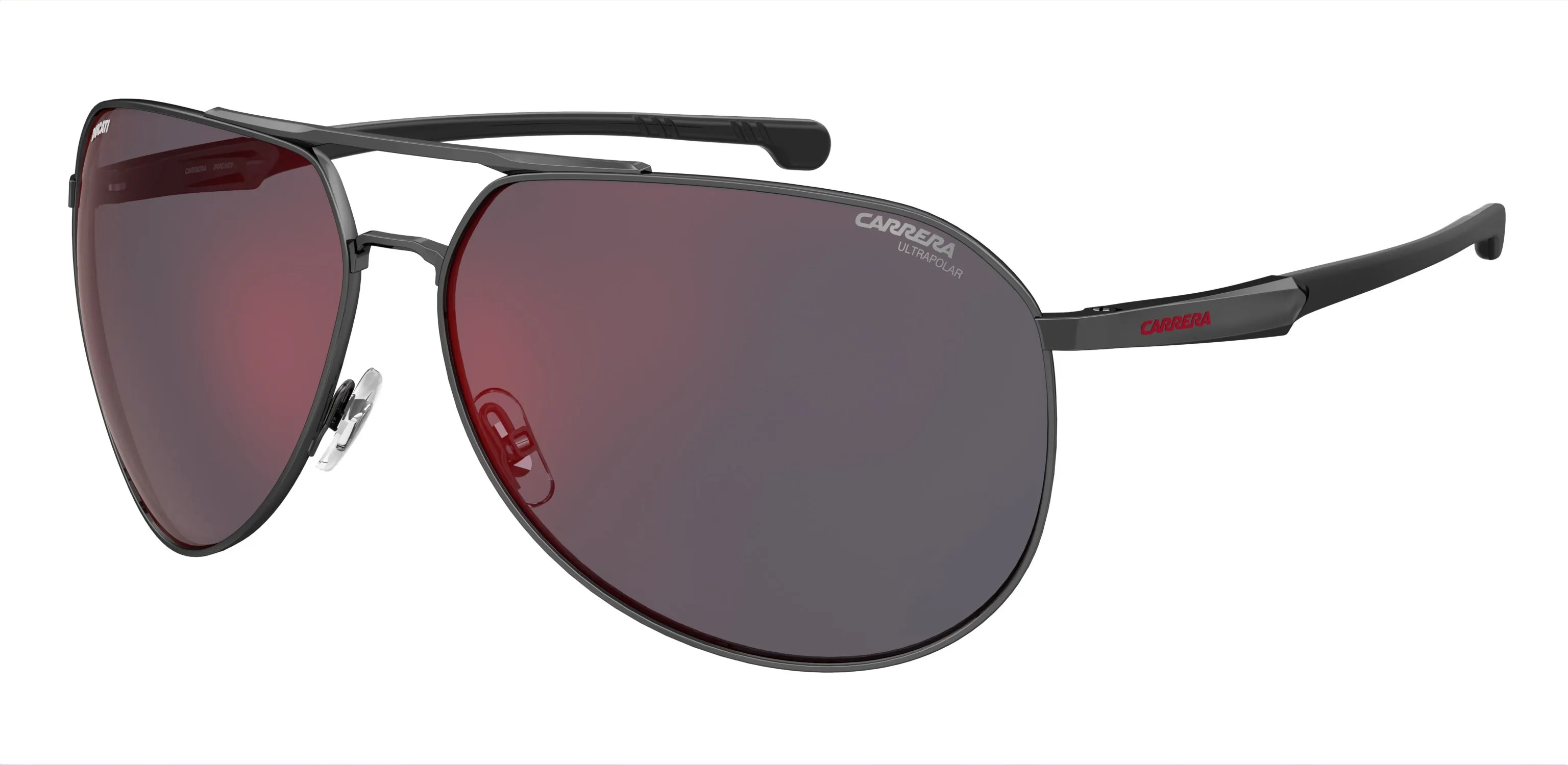 Carrera Ducati CARDUC 030/S 807/H4 Occhiali da sole Metallo Nero Fumo / Rosa Pilot Polarizzata - immagine 1