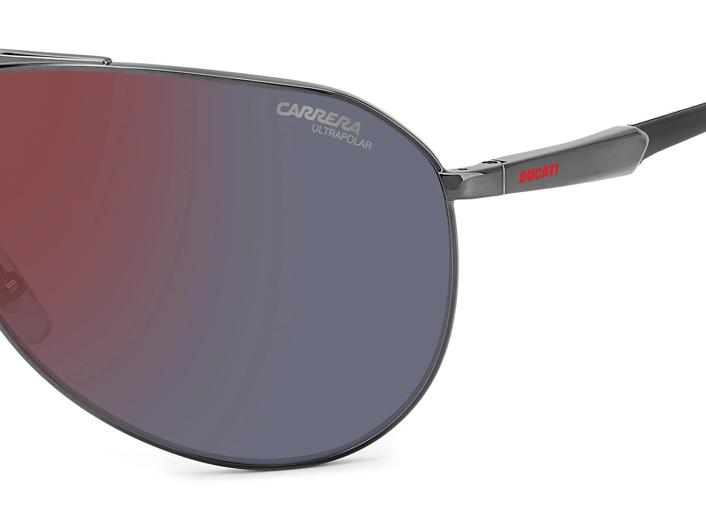 Carrera Ducati CARDUC 030/S 807/H4 Occhiali da sole Metallo Nero Fumo / Rosa Pilot Polarizzata - immagine 4