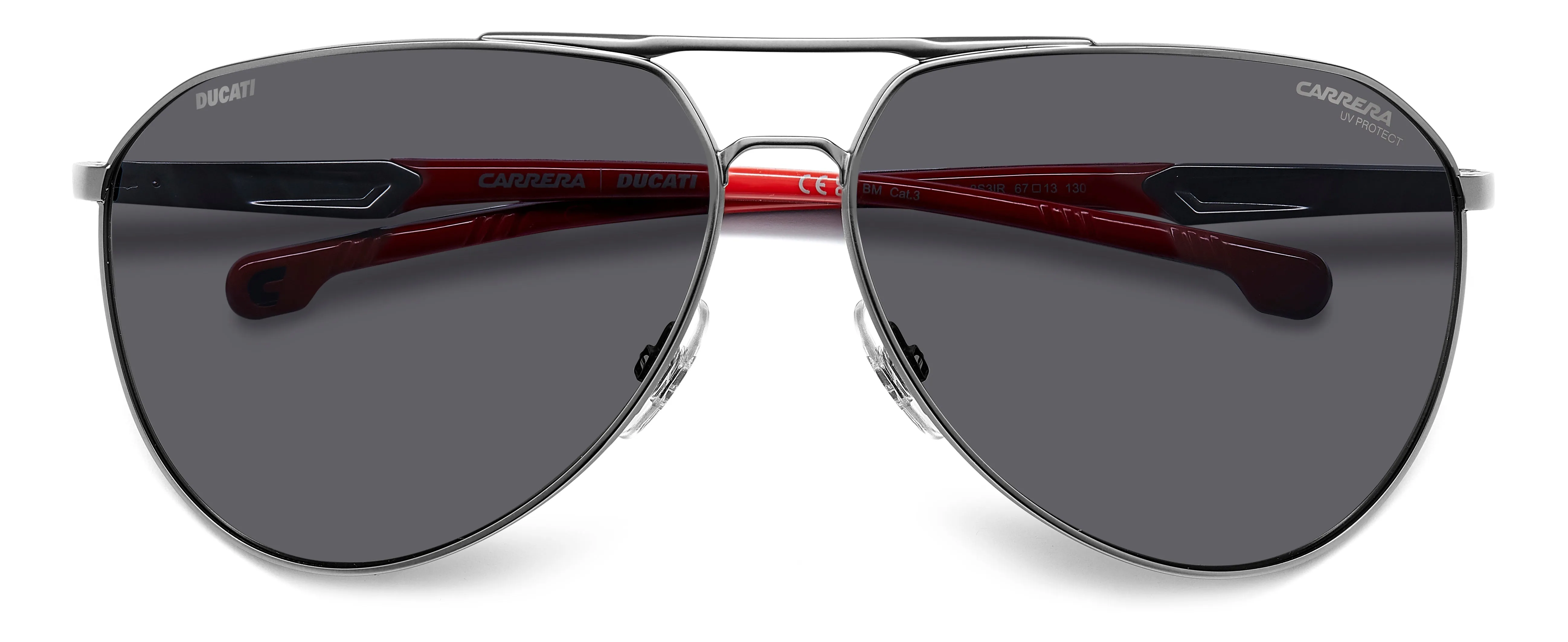 Carrera Ducati CARDUC 030/S 3S3/IR Occhiali da sole Metallo Rutenio opaco Grigio Pilot - immagine 3