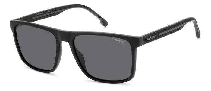 Carrera CARRERA 8064/S 08A/M9 Occhiali da sole Acetato Nero Grigio Squadrata Polarizzata - immagine 1