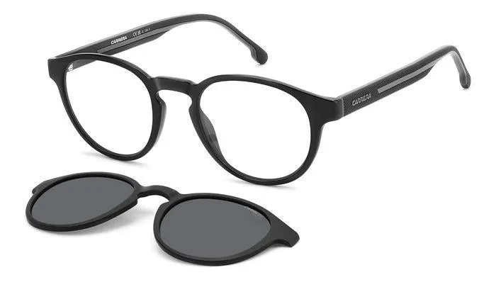 Carrera CA 8066/CS 08A/M9 Occhiali da sole Plastica Nero/Grigio Grigio Rotonda Polarizzata - immagine 1