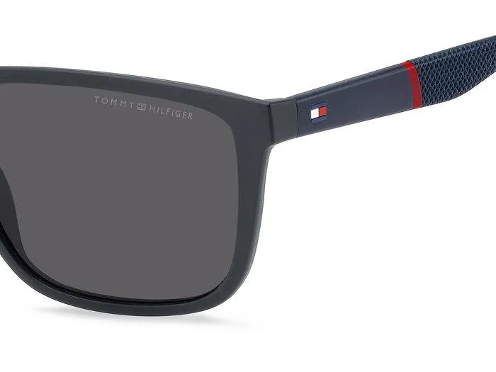 Tommy Hilfiger TH 2043/S FLL/IR Occhiali da sole Plastica Blu Grigio Squadrata Normale - immagine 4