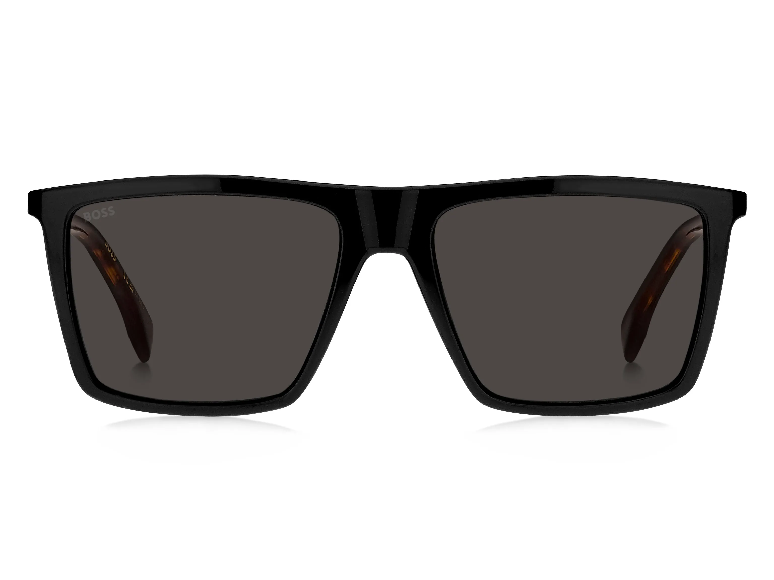 Hugo Boss BOSS 1490/S WR7/IR Occhiali da sole Plastica Nero / Havana Grigio Squadrata - immagine 2