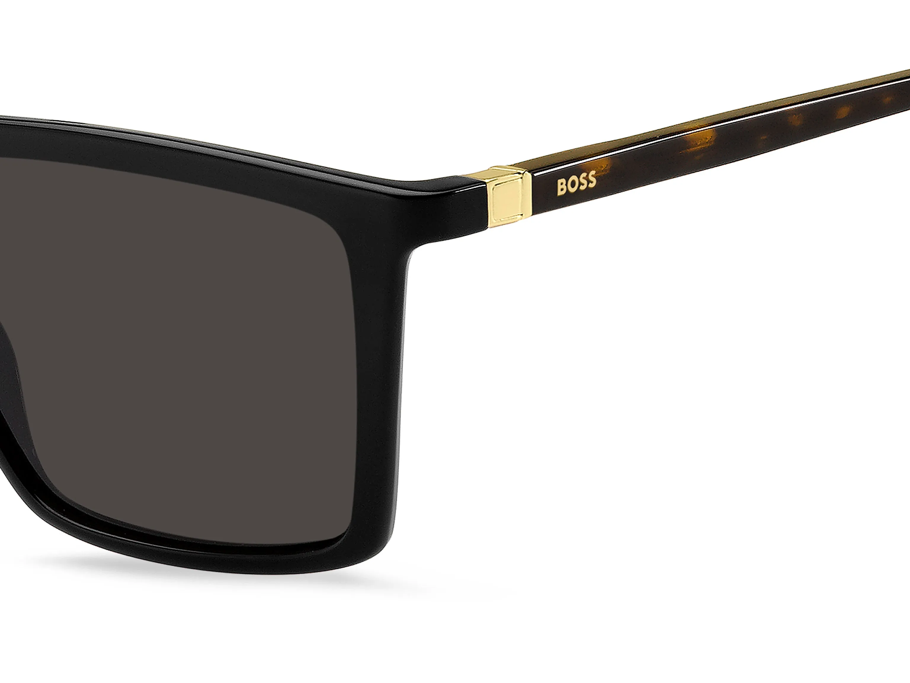 Hugo Boss BOSS 1490/S WR7/IR Occhiali da sole Plastica Nero / Havana Grigio Squadrata - immagine 3