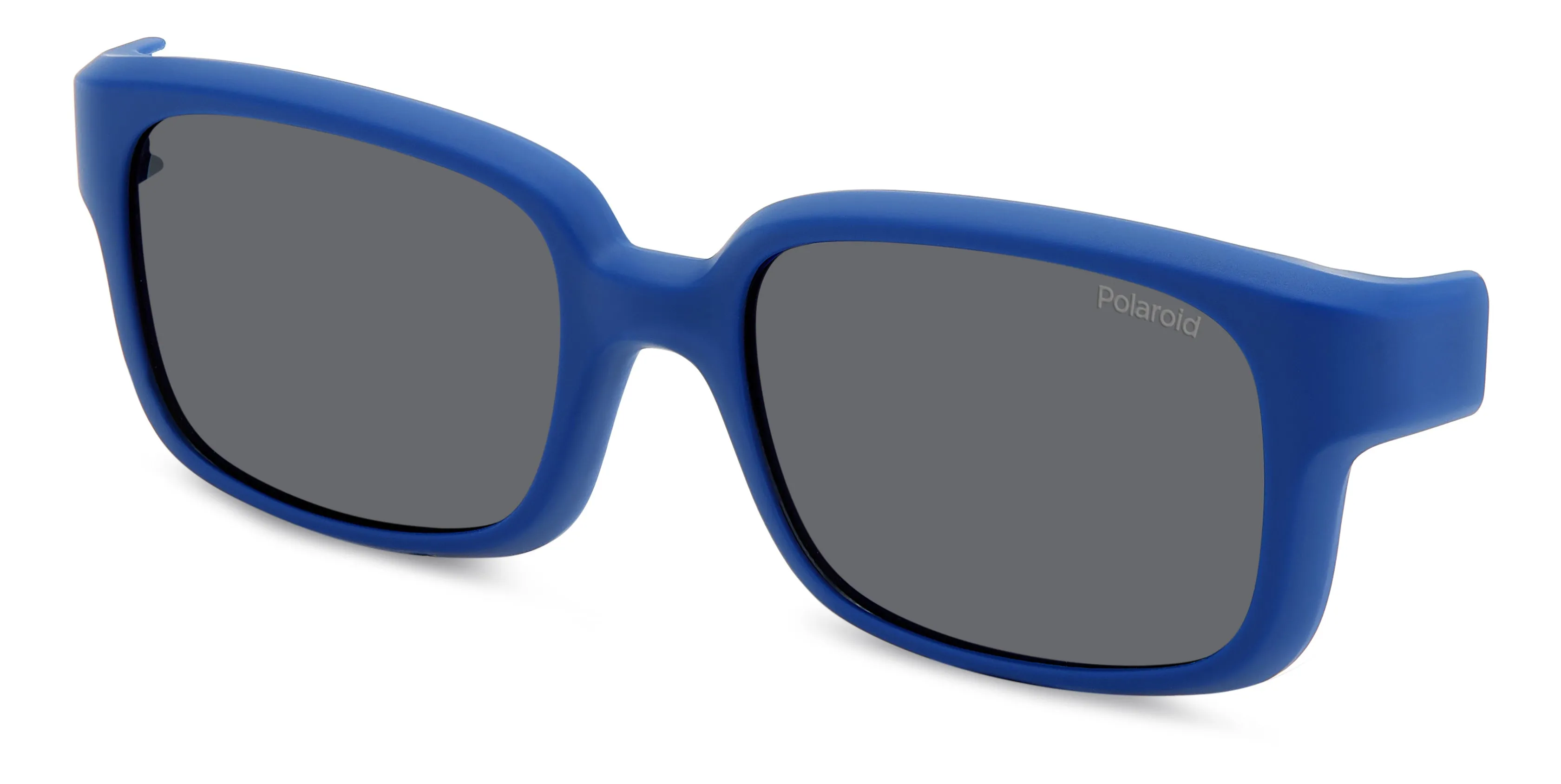 Polaroid PLD K005 CL-ON FLL/M9 Occhiali da sole bambino Plastica Blu Grigio Squadrata Polarizzata - immagine 1