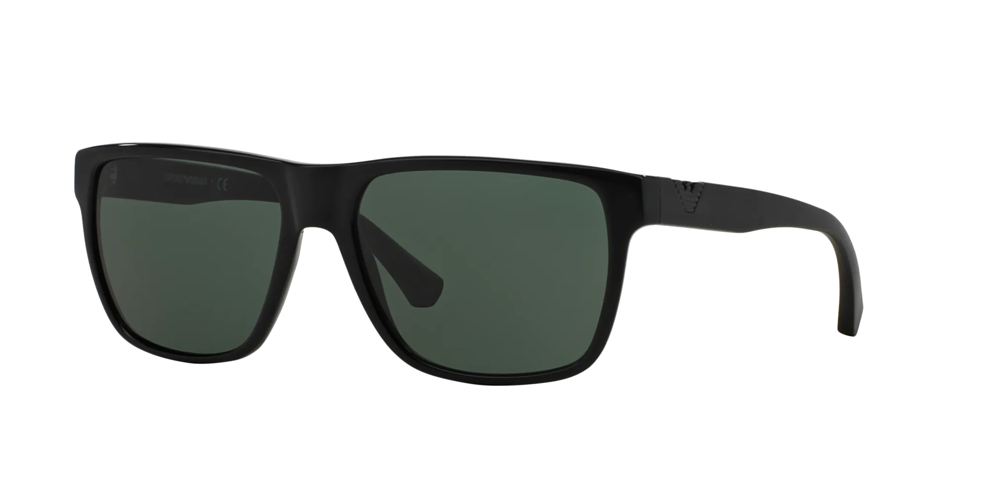 Emporio Armani EA4035 501771 Occhiali da sole Acetato Nero Verde Squadrata Normale - immagine 1