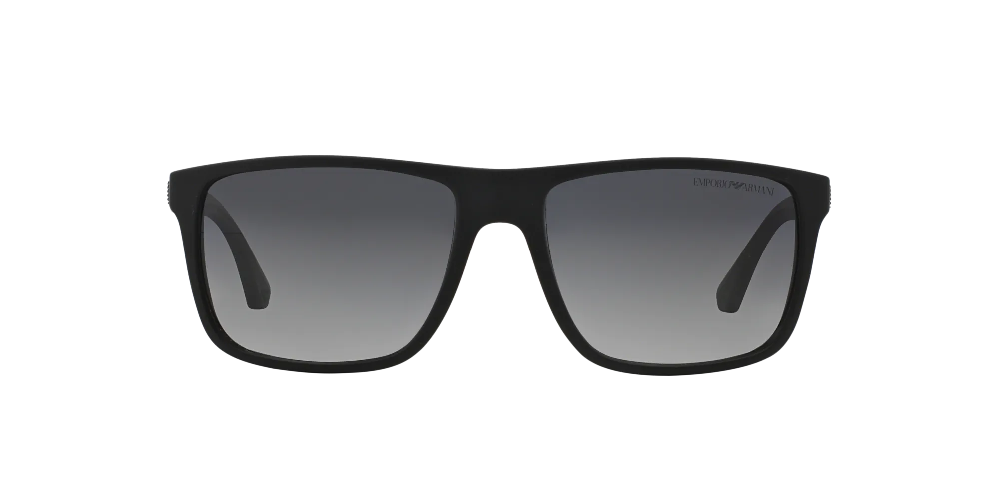 Emporio Armani EA4033 5229T3 Occhiali da sole Iniettato Nero Grigio Squadrata Polarizzata Sfumato - immagine 2