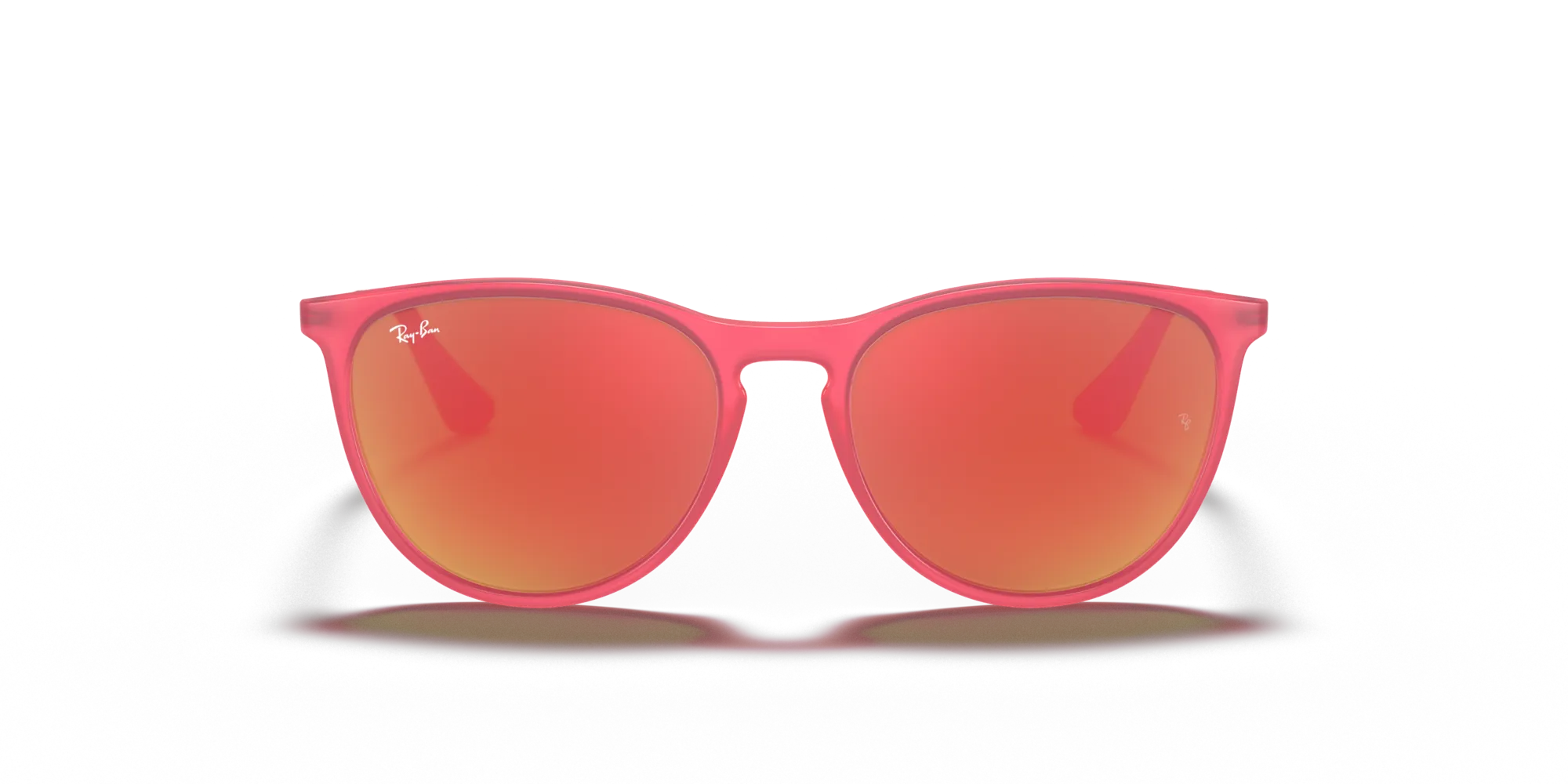 Ray - Ban RJ9060S JUNIOR ERIKA 70096Q Occhiali da sole bambino Iniettato Rosa Marrone Pantos Normale - immagine 3