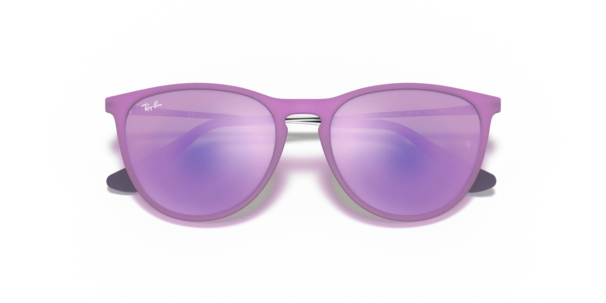 Ray - Ban RJ9060S JUNIOR ERIKA 70084V Occhiali da sole bambino Iniettato Viola Grigio Pantos Normale - immagine 2
