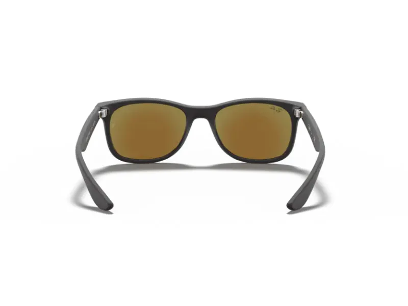 Ray - Ban RJ9052S JUNIOR NEW WAYFARER 100S55 Occhiali da sole bambino Iniettato Nero Blu Squadrata Normale - immagine 3
