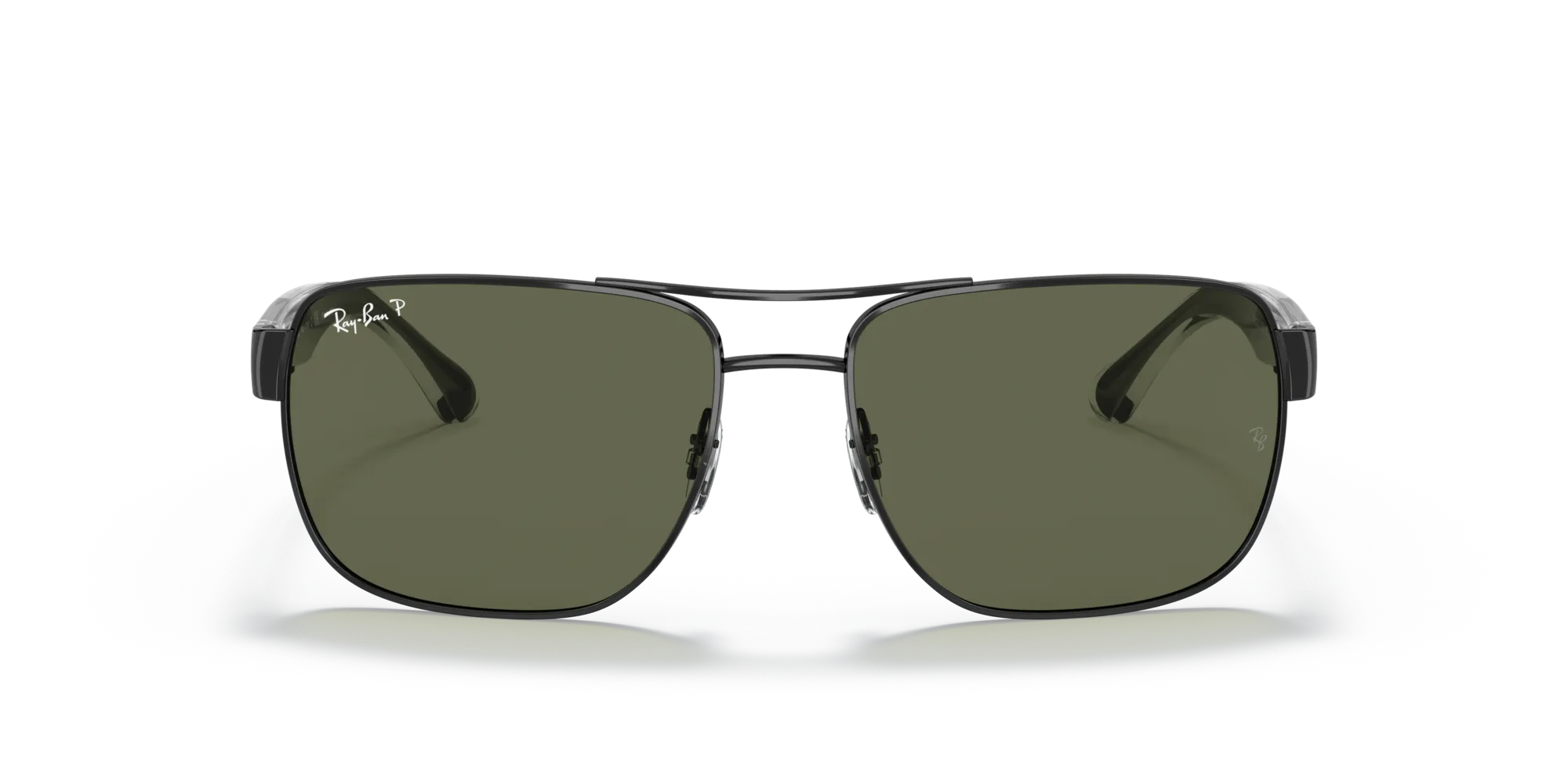 Ray - Ban RB3530 002/9A Occhiali da sole Metallo Nero G15 Squadrata Polarizzata - immagine 3
