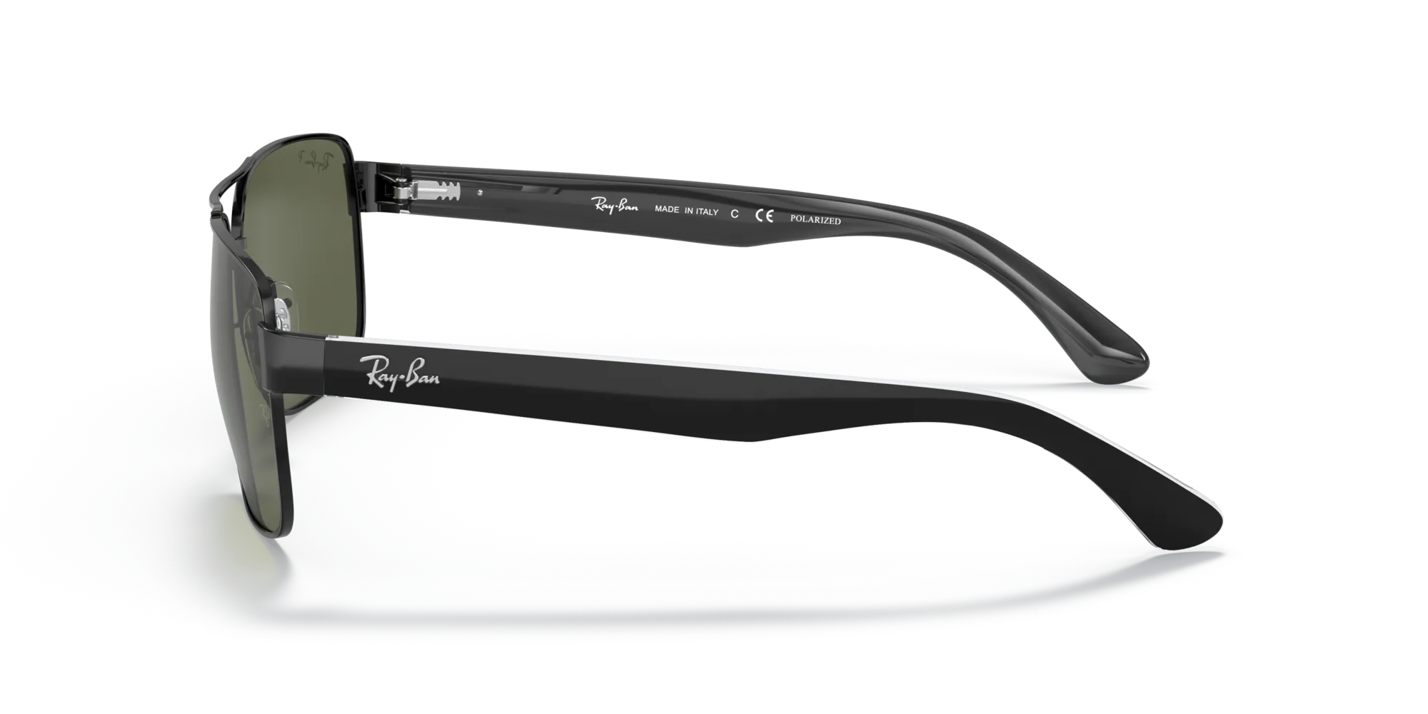 Ray - Ban RB3530 002/9A Occhiali da sole Metallo Nero G15 Squadrata Polarizzata - immagine 4